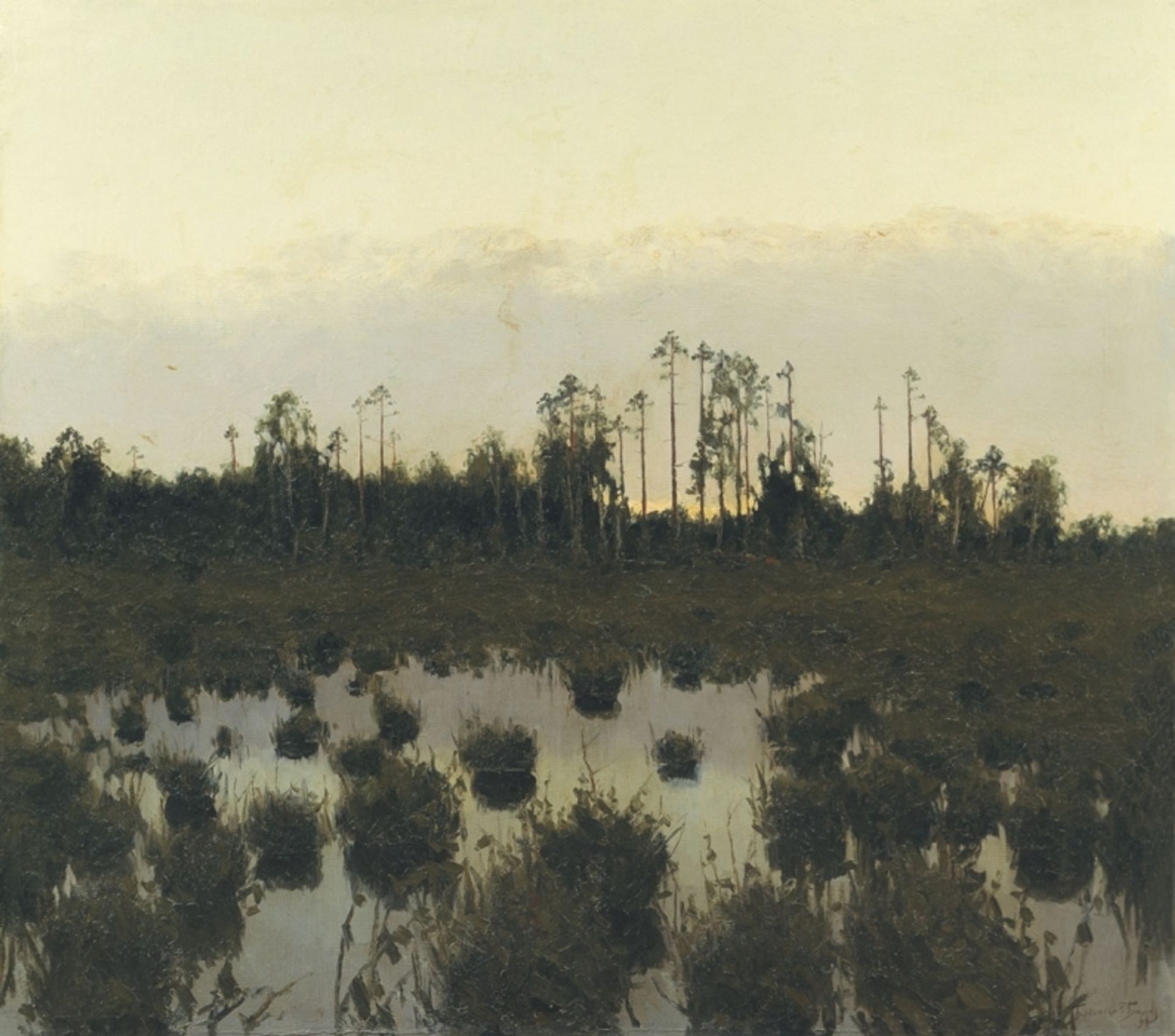 Вечер в Тундре. 1893 by Vitold Byalynitsky-Birulya