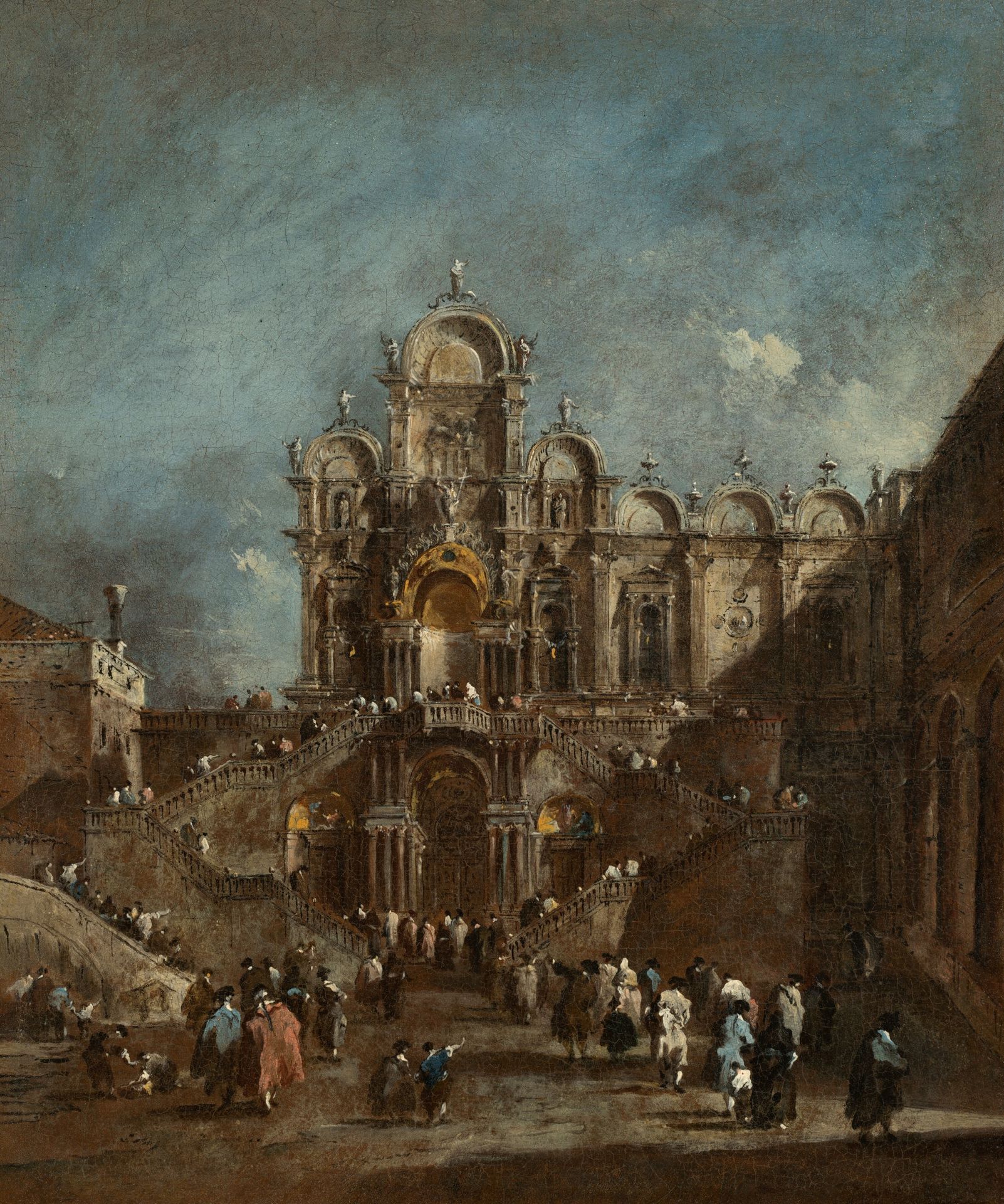 Temporary Tribune in the Campo San Zanipolo, Venice by Francesco Guardi
