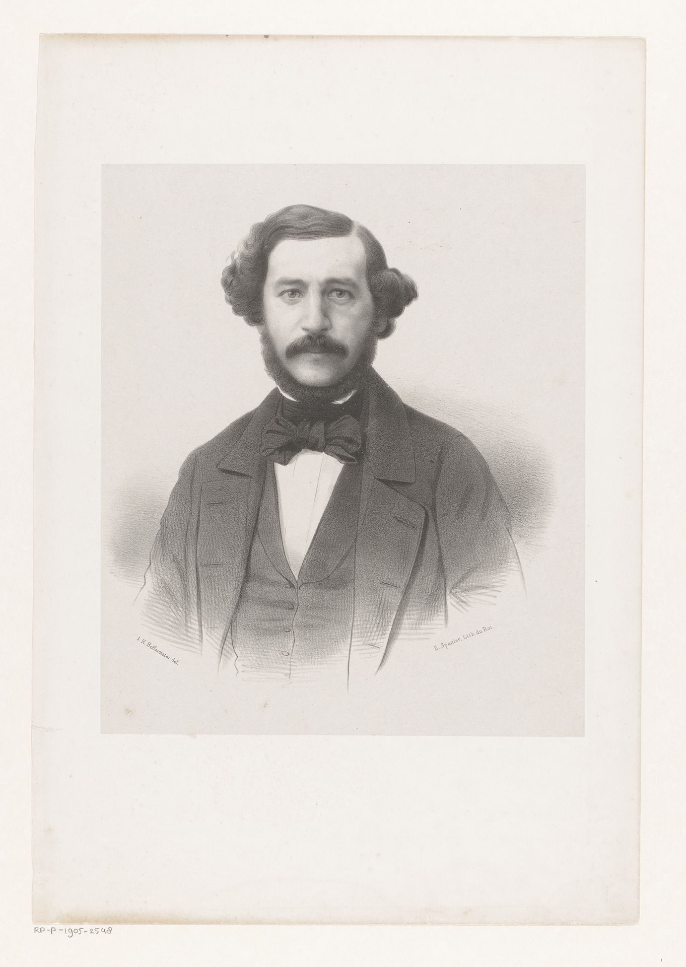 Portret van een onbekende man by Johan Hendrik Hoffmeister