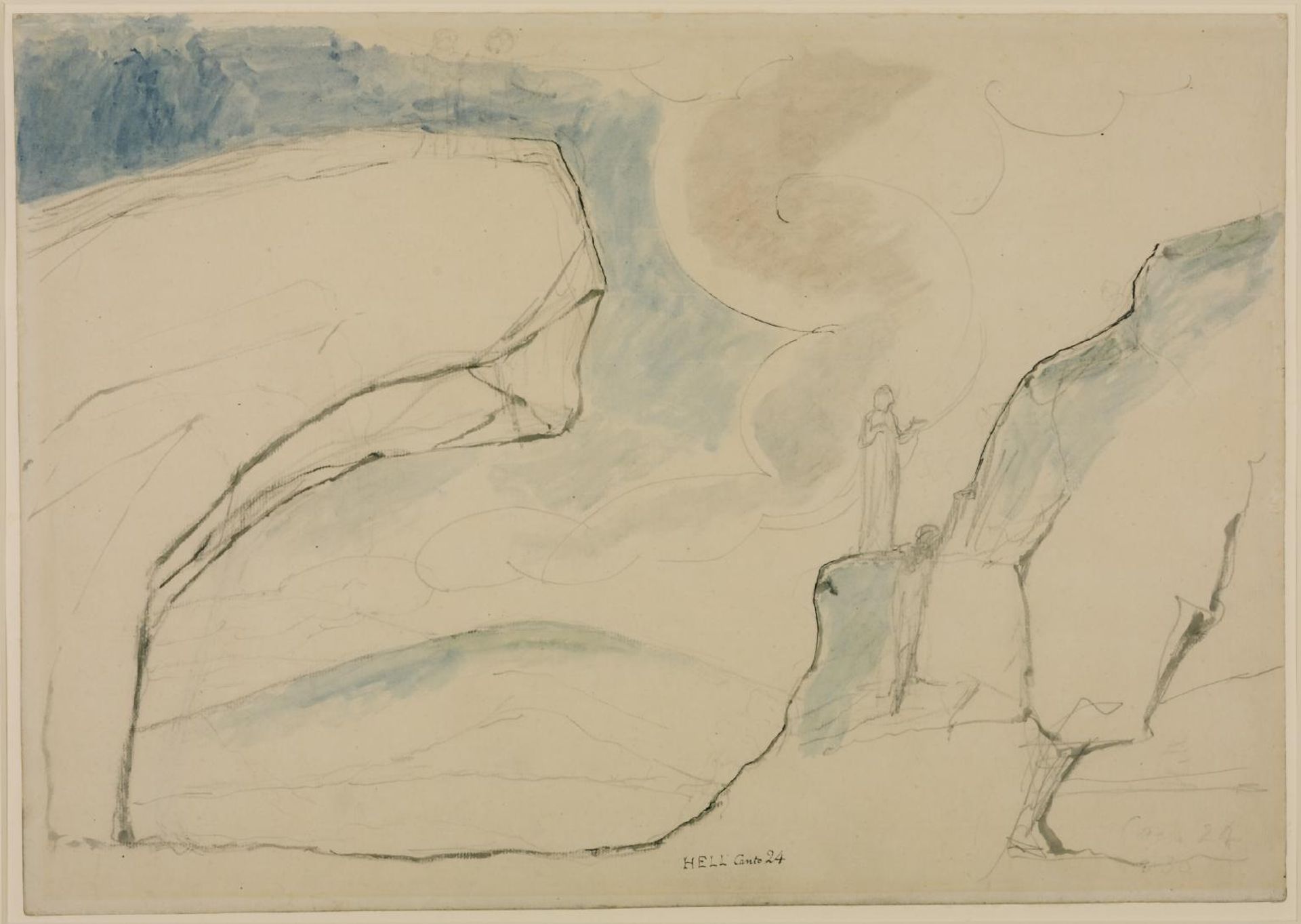 The Laborious Passage along the Rocks by William Blake