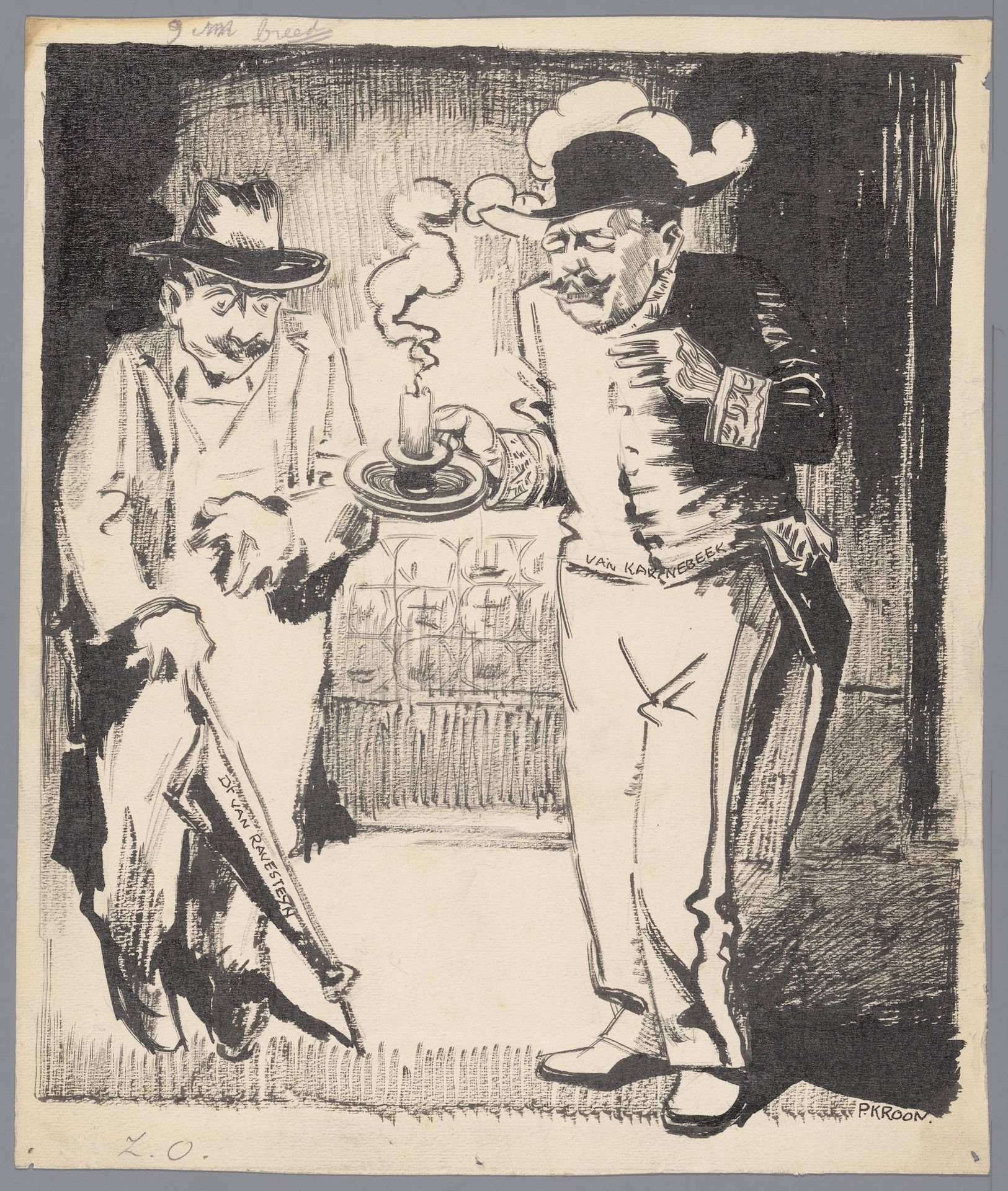 Minister Van Karnebeek en Van Ravesteyn by Patricq Kroon