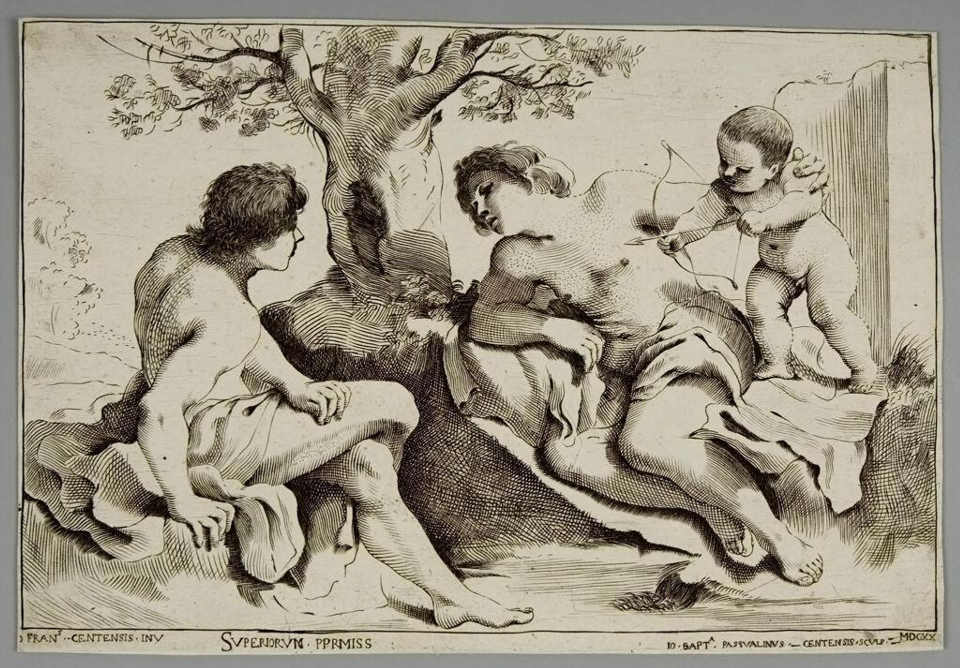 Mars, Venus and Cupid by Giovanni Battista Pasqualini