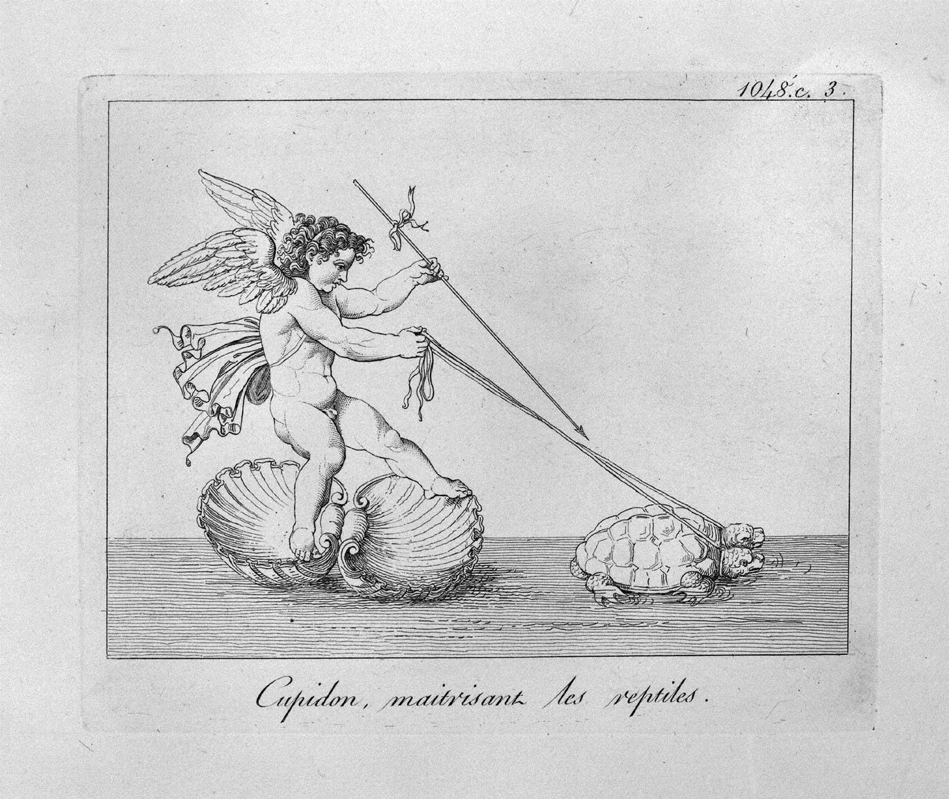 Cupid and the turtles by Giovanni Battista Piranesi
