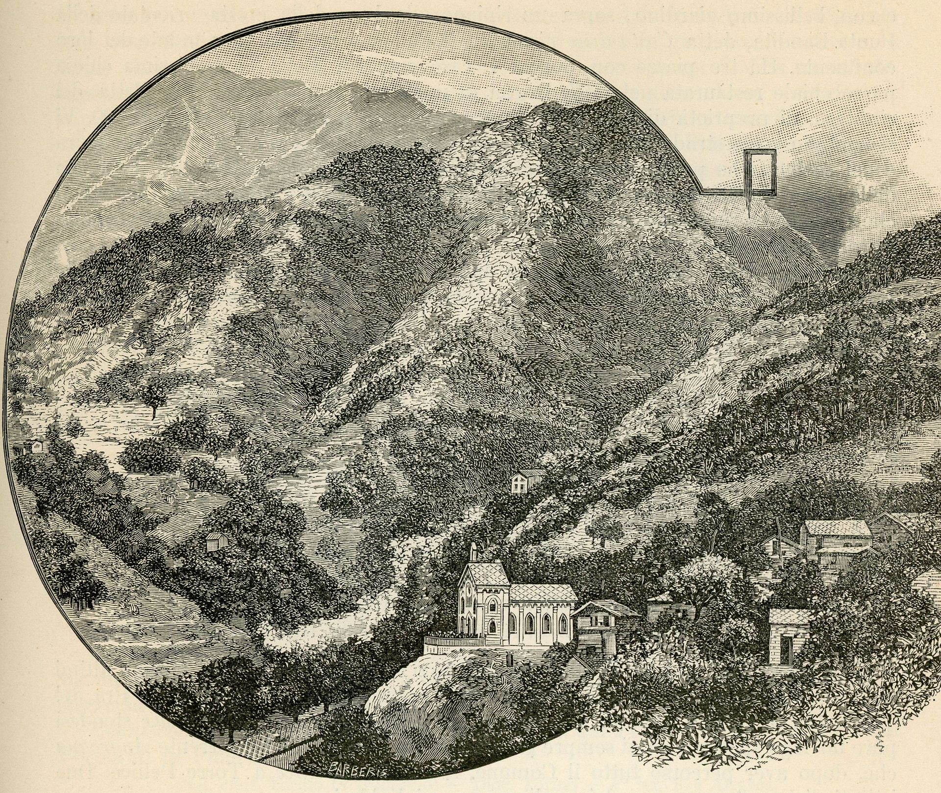 Borgata Di Pra Del Torno Presso Angrogna by Giuseppe Barberis