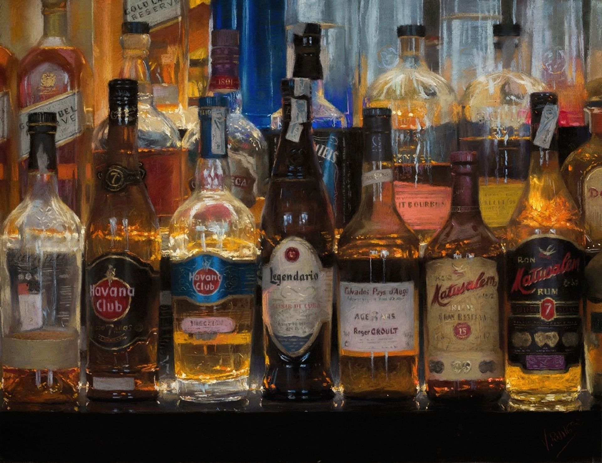 Bottles that Illuminate the Night by Vicente Romero
