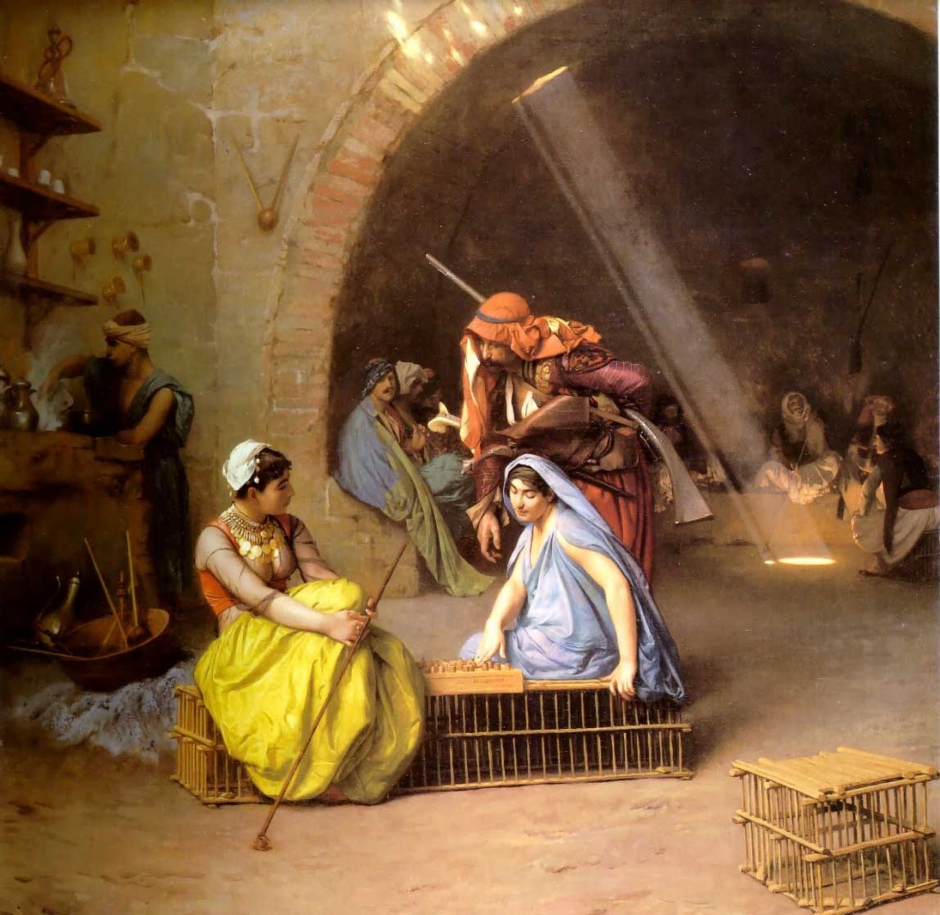 Amehs Playing Chess in a Café by Jean-Léon Gérôme