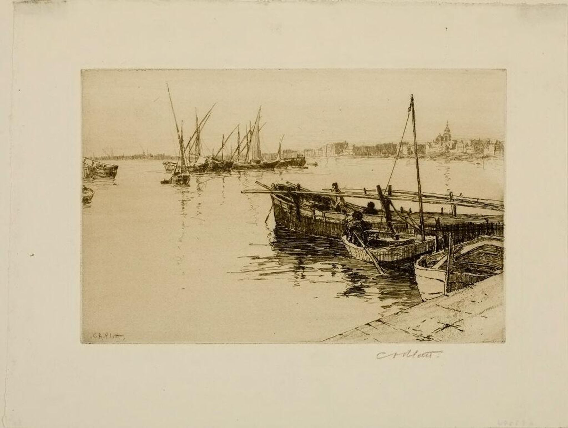 Harbor of Naples by Charles Adams Platt