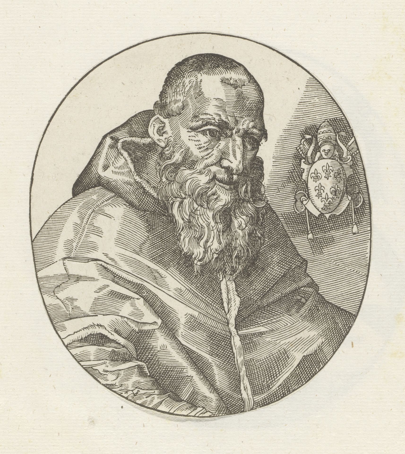 Portret van paus Paulus III by Anonymous
