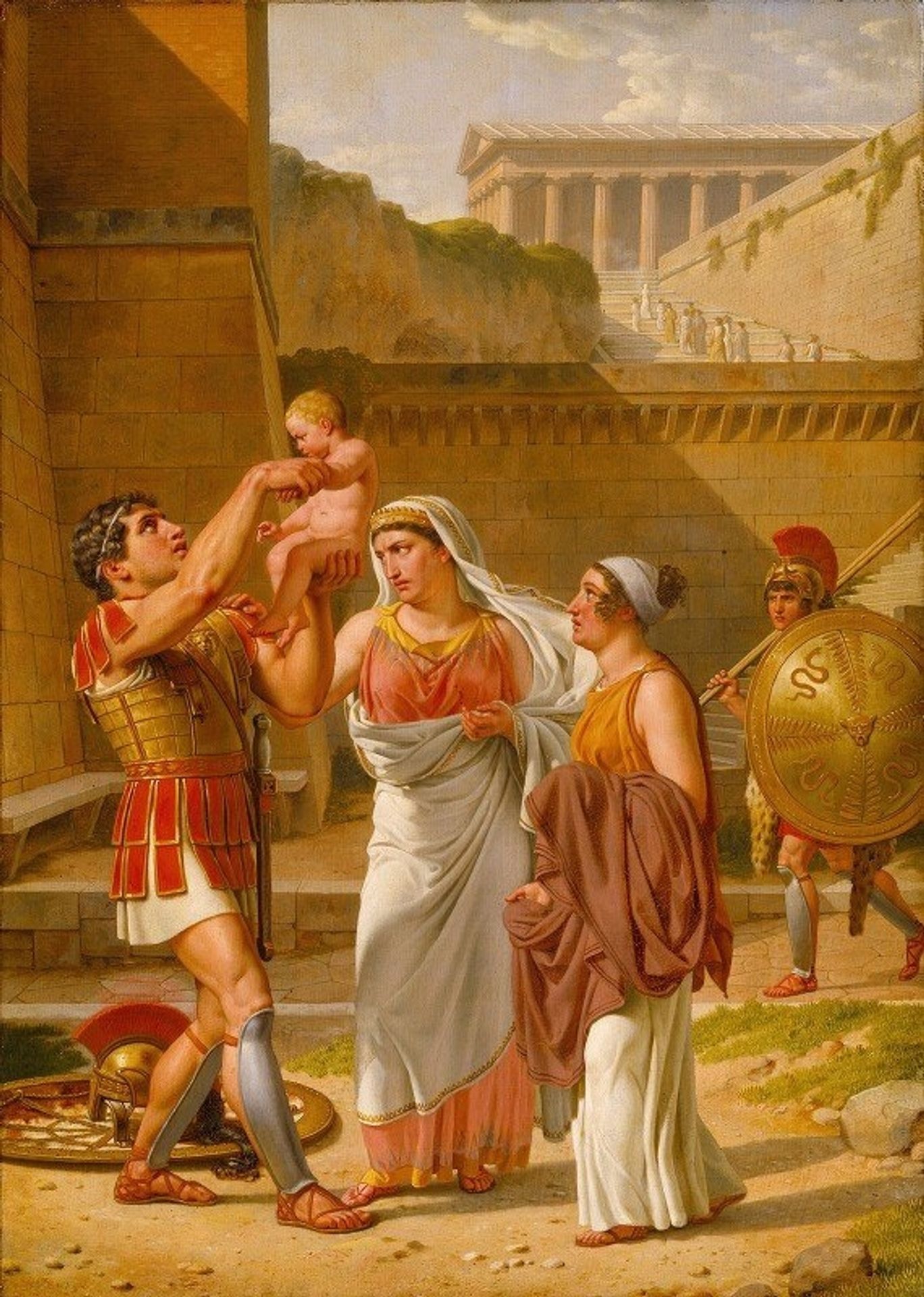 Hector’s Farewell To Andromache by Christoffer Wilhelm Eckersberg