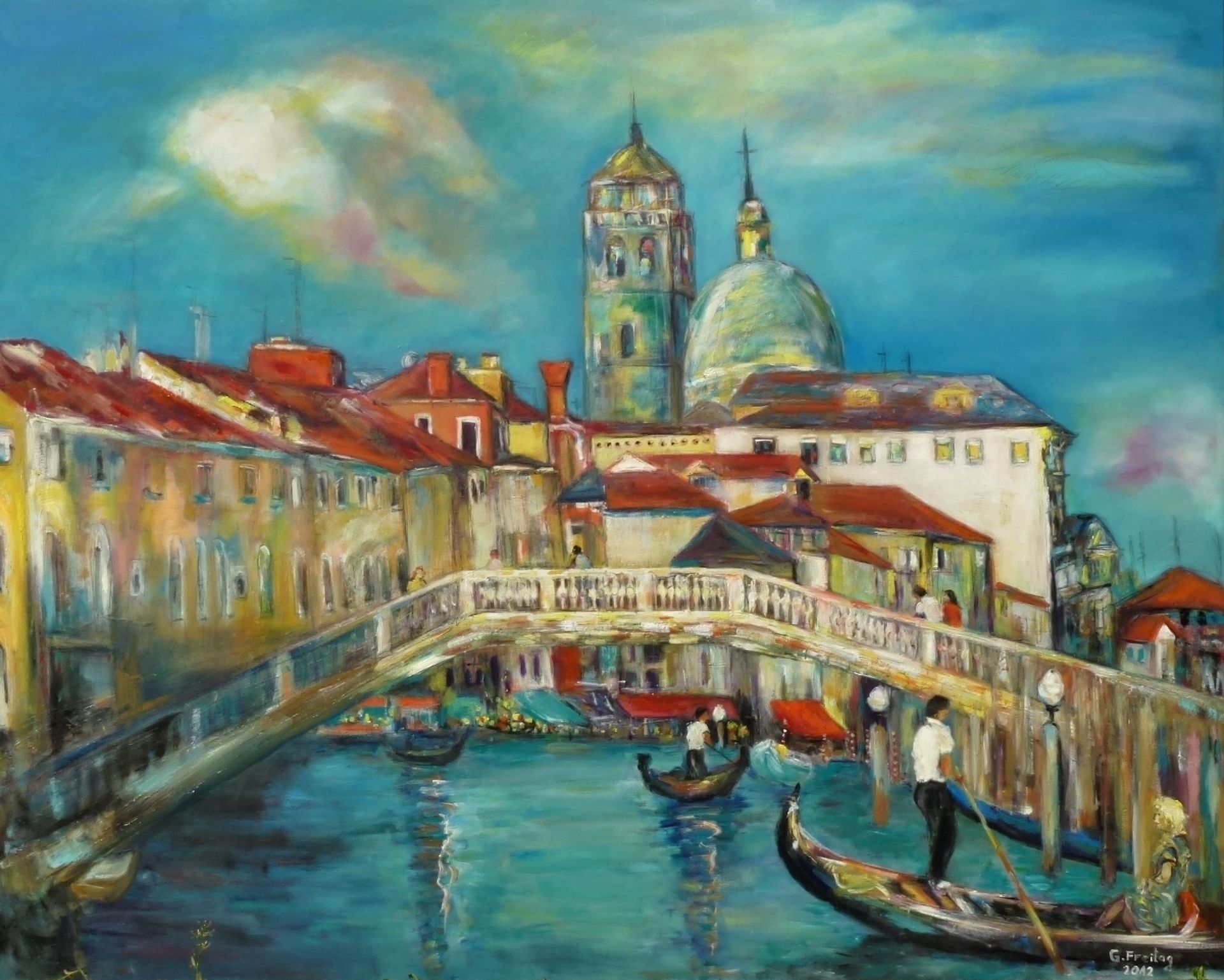 Scalcz Bridge in Venice by Gazmend Freitag