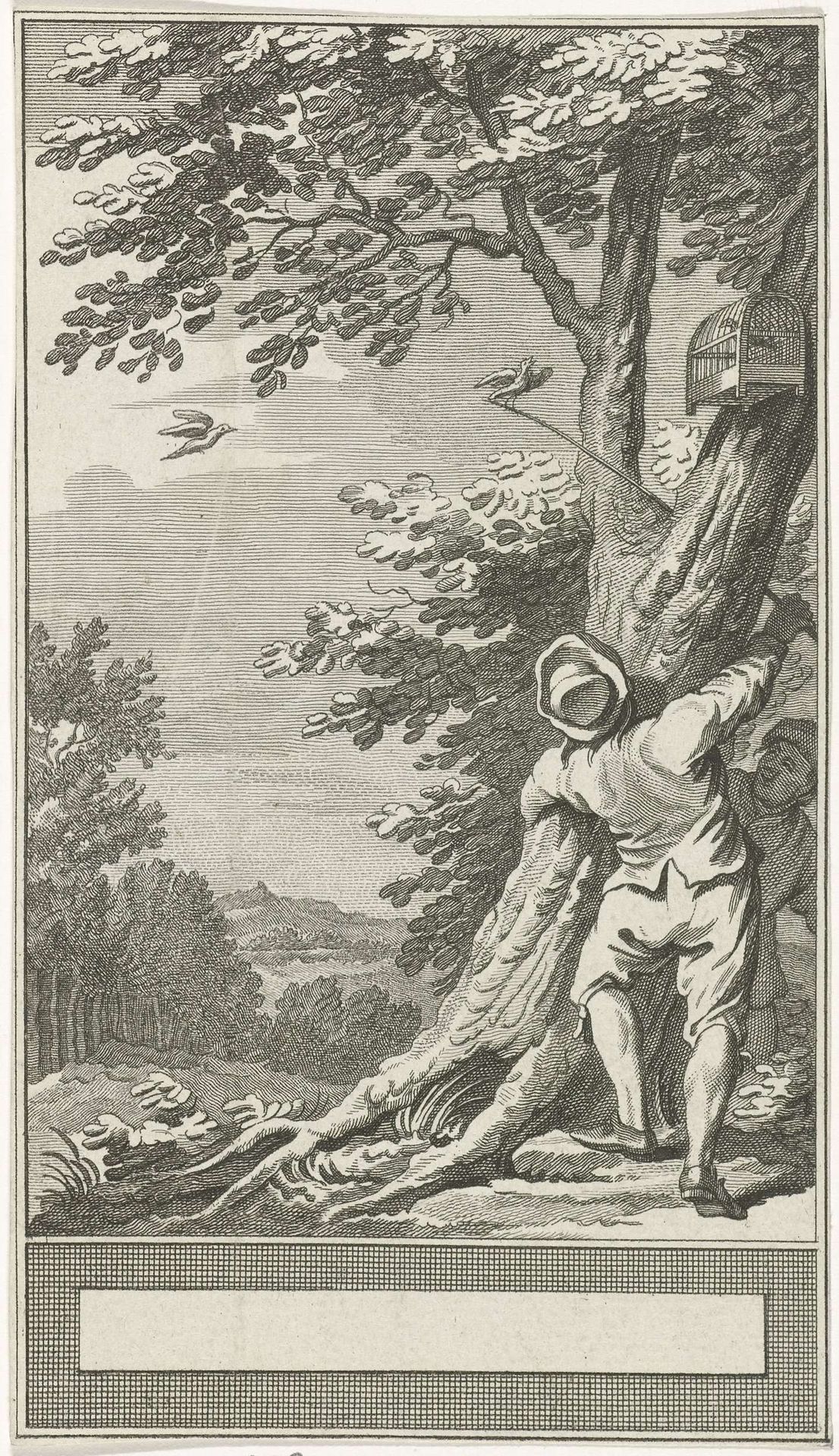 Gevangen kwartel by Noach van der (II) Meer