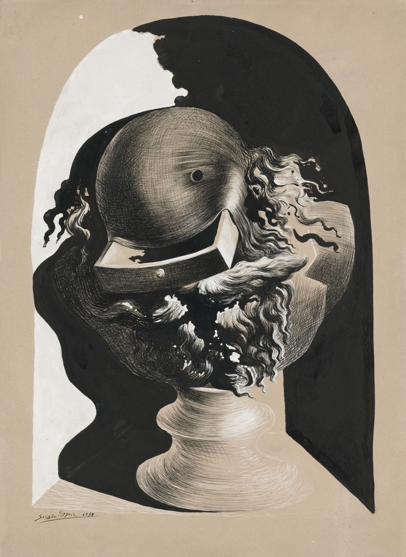 Buste à tiroir by Salvador Dalí