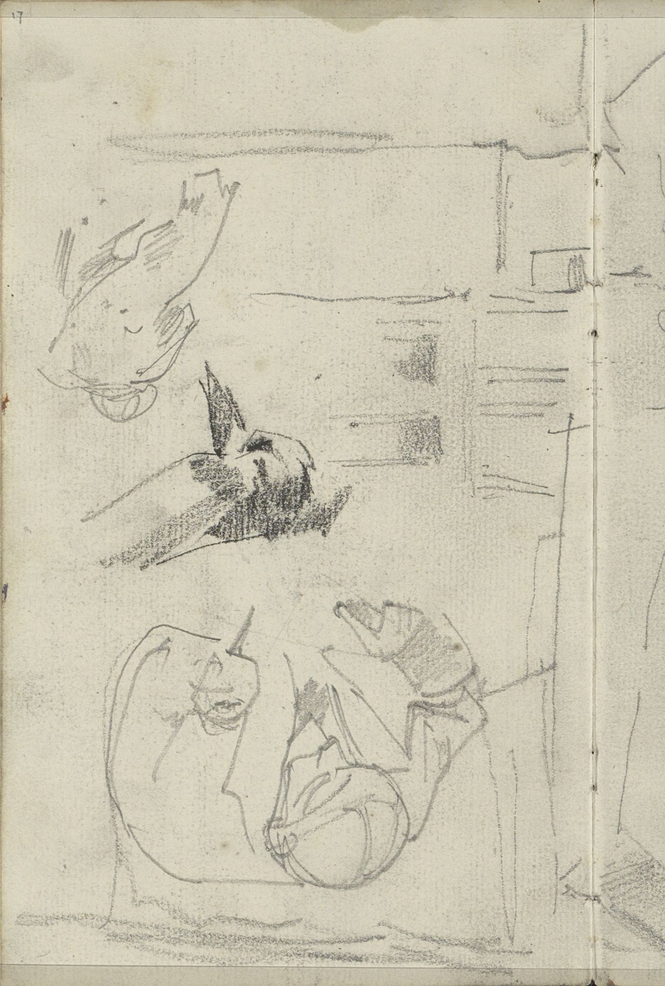 Man met een werktuig by George Hendrik Breitner