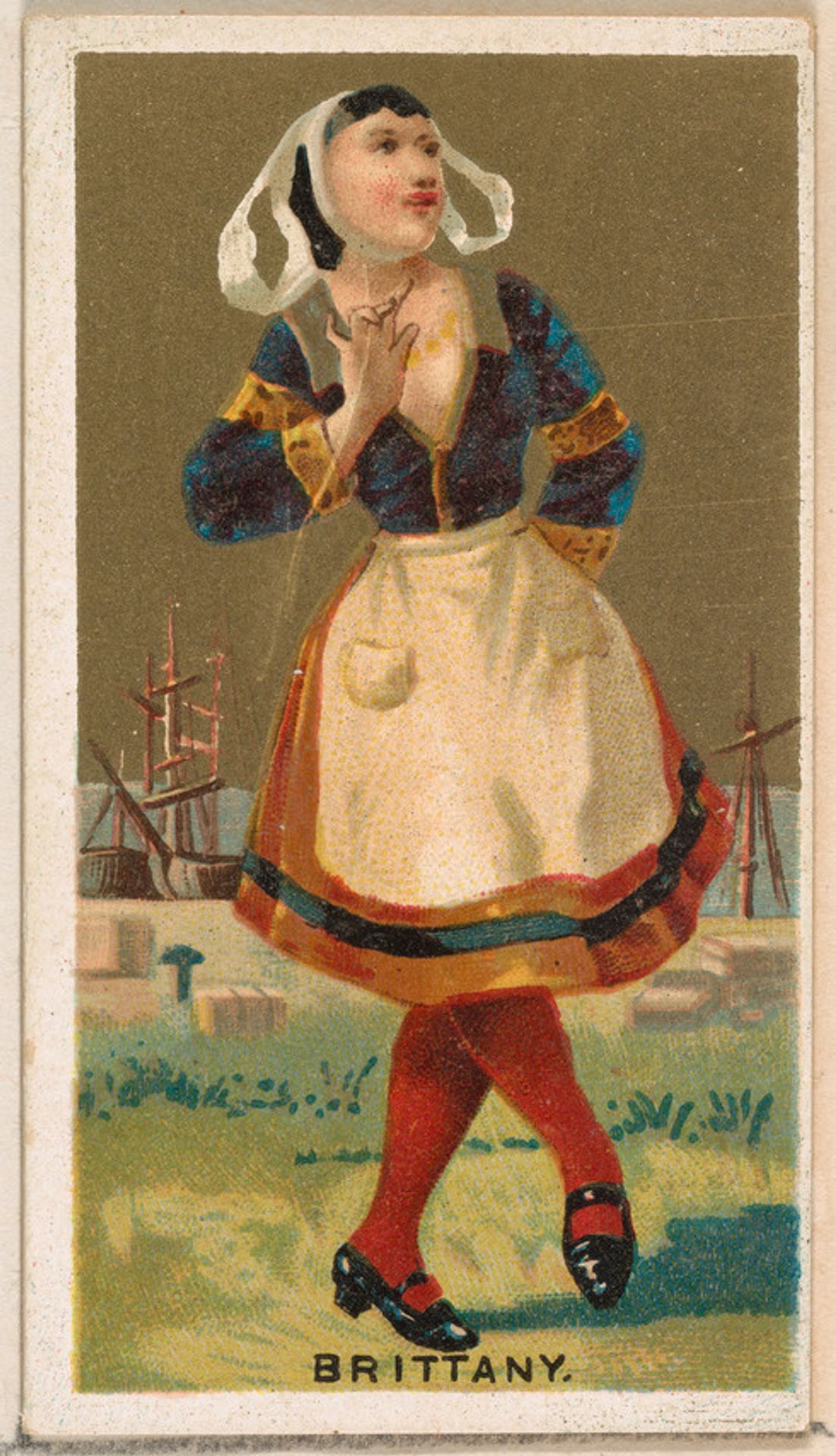 Brittany, from the Dancing Girls of the World series (N185) issued by Wm. S. Kimball & Co. by William S. Kimball & Company