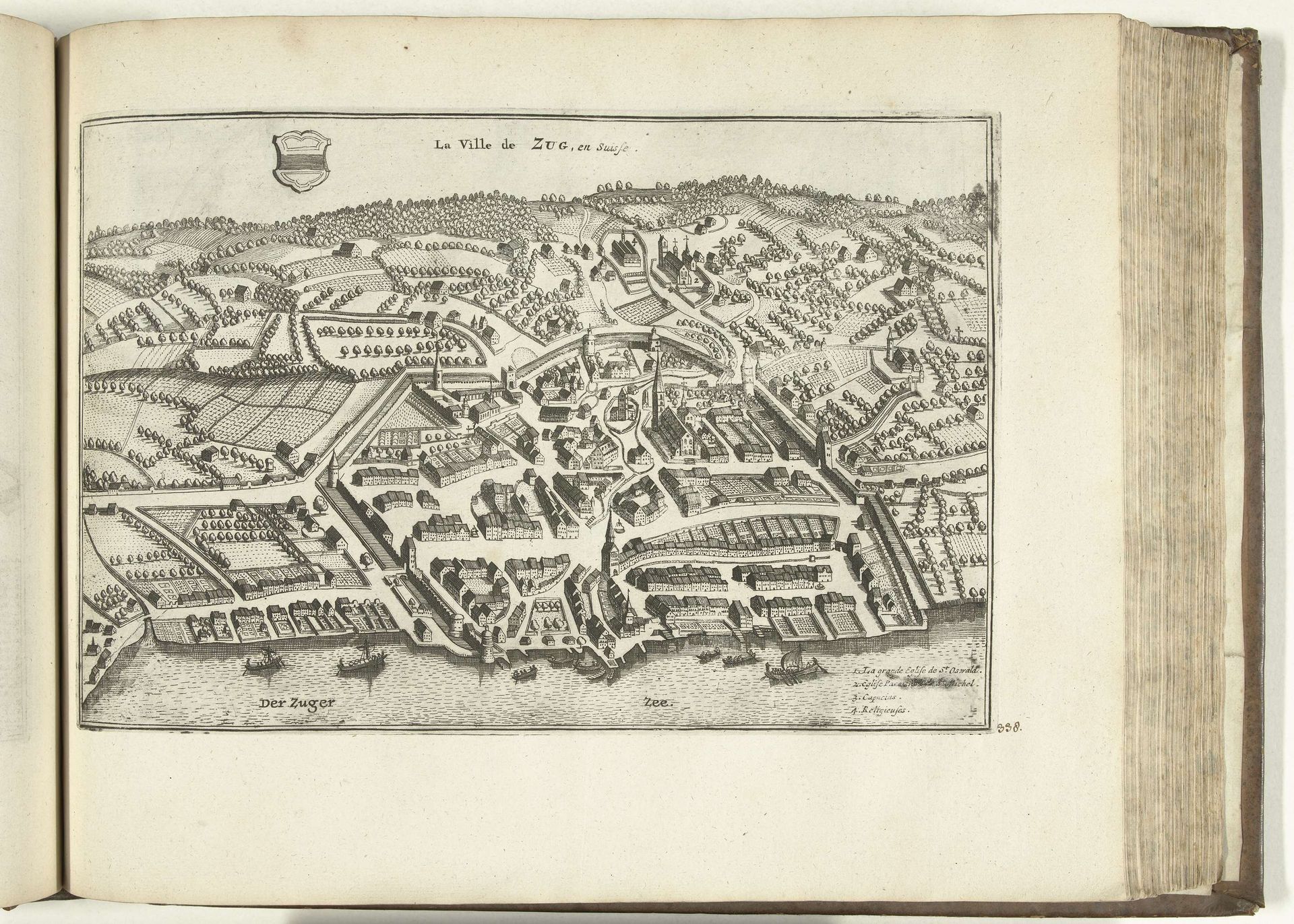 Gezicht op Zug, 1726 by Anonymous
