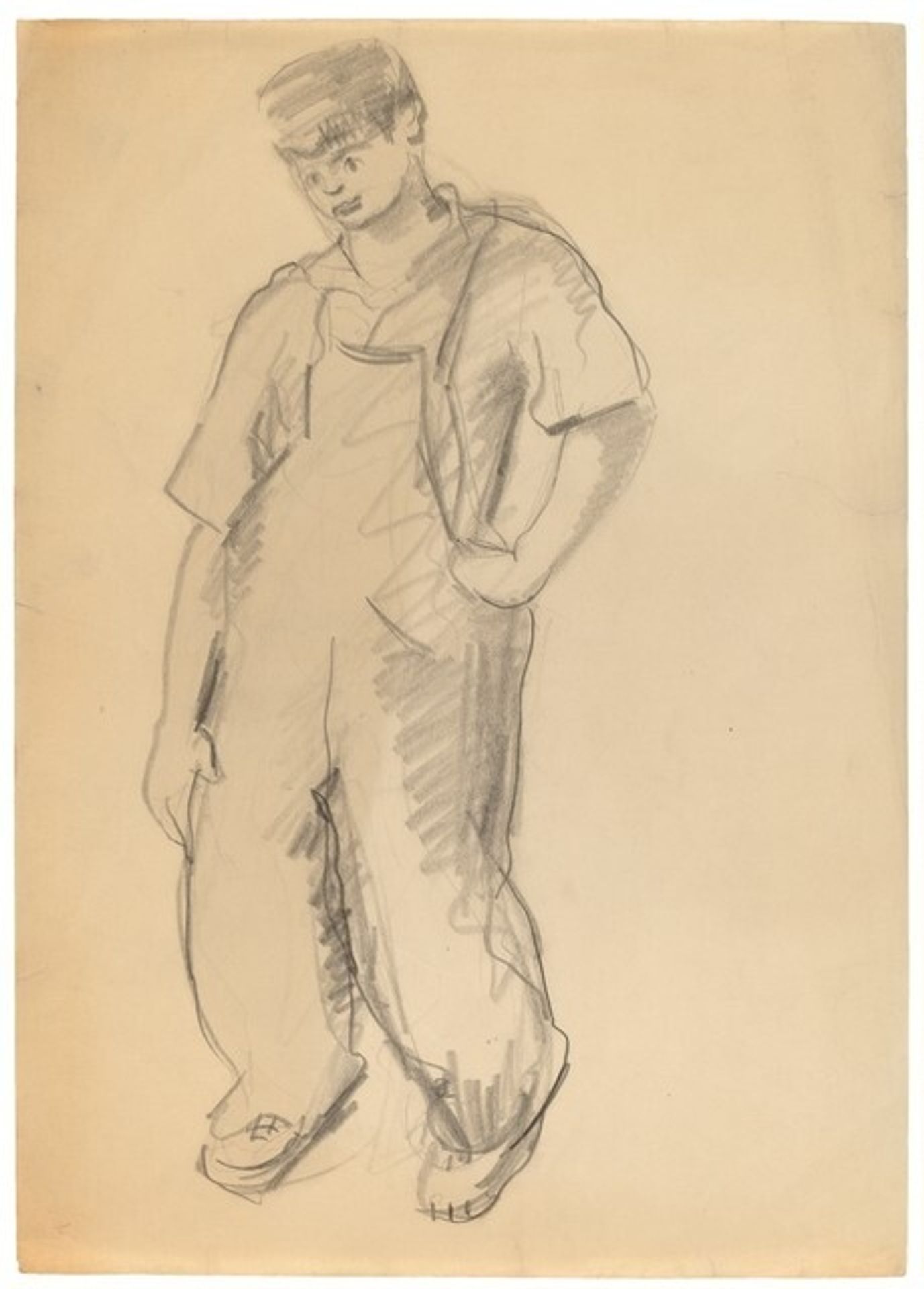 Young Boy in Overalls by Mark Rothko