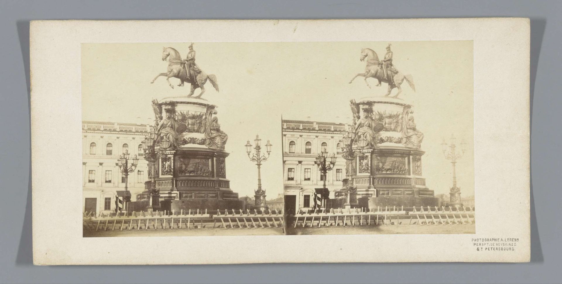 Ruiterstandbeeld van Nicolaas I van Rusland in Sint-Petersburg by Alfred Lorens