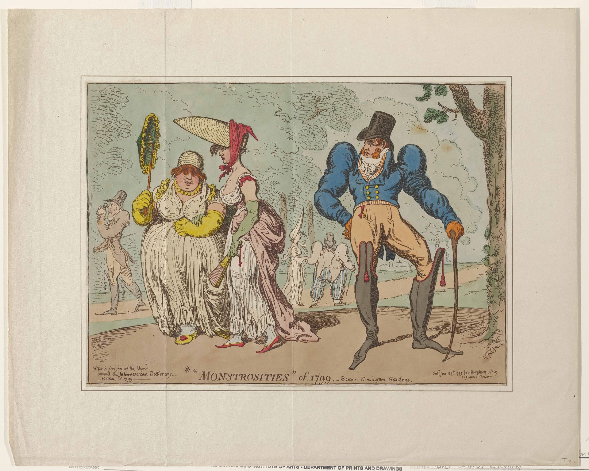 Monstrocities of 1799 by James Gillray