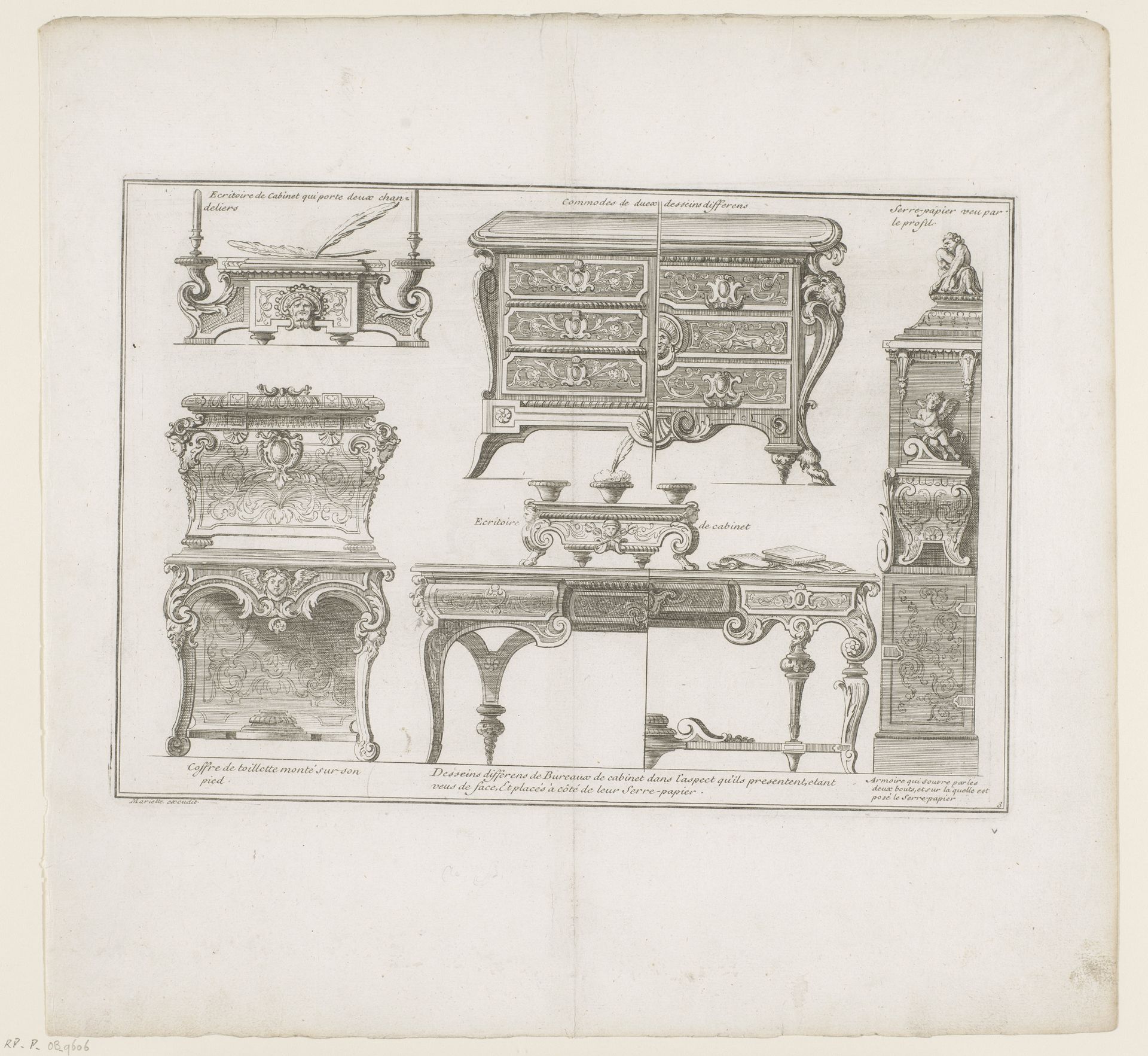 Diverse meubels by André Charles Boulle
