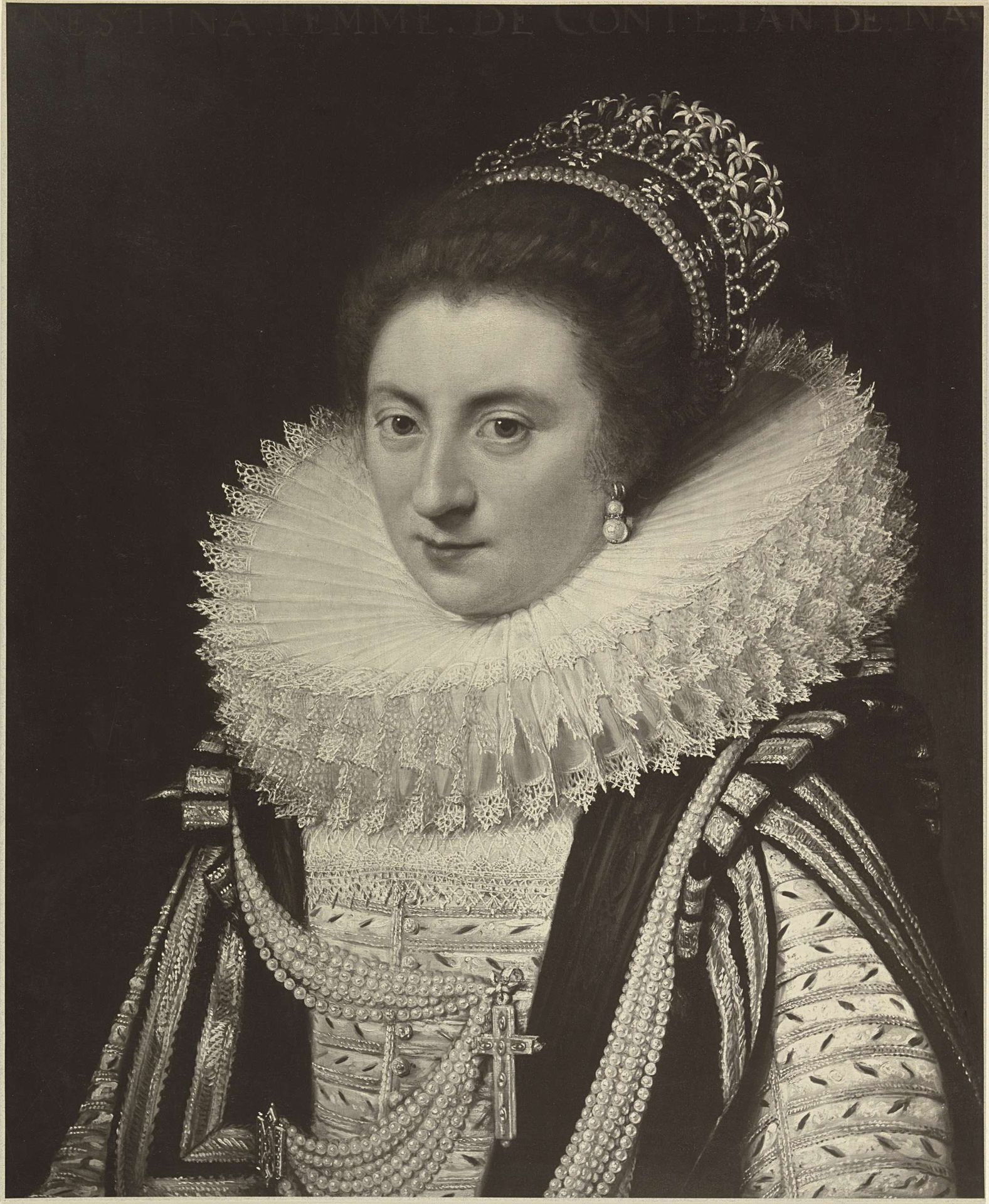 Portret van Ernestine Yolande de Ligne by Anonymous