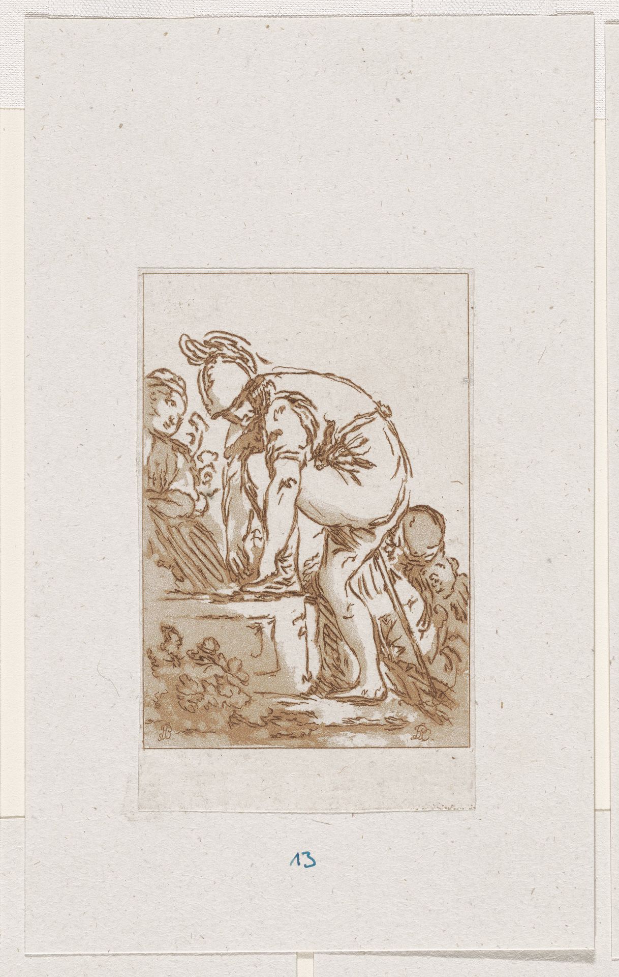 Suite de sept petits croquis by Francois Philippe Charpentier