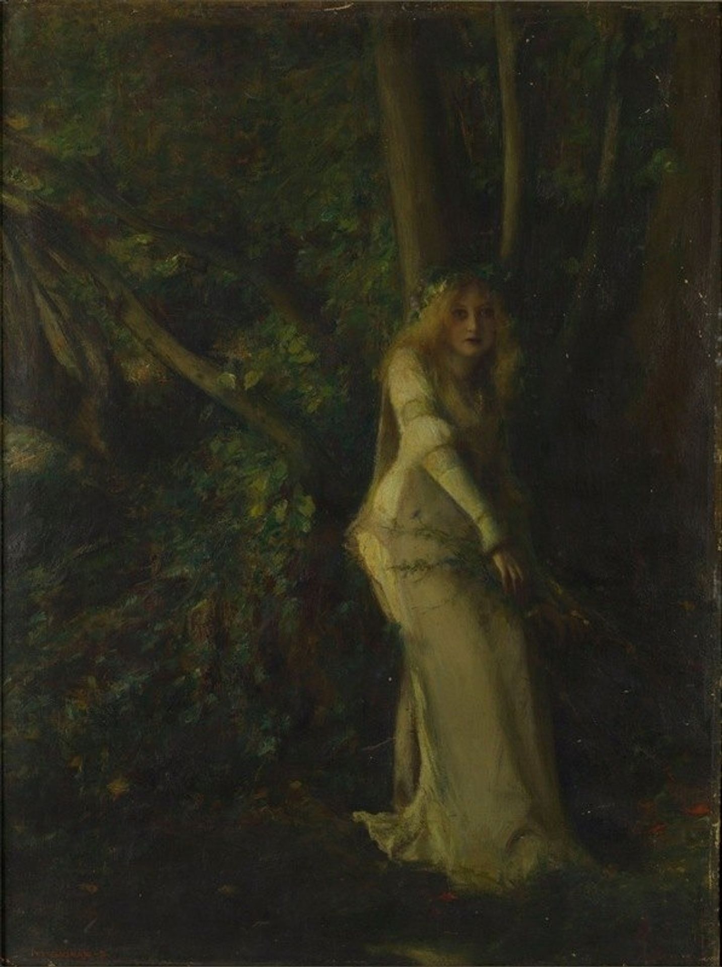 A Young Woman in the Play by Pascal-Adolphe-Jean Dagnan-Bouveret