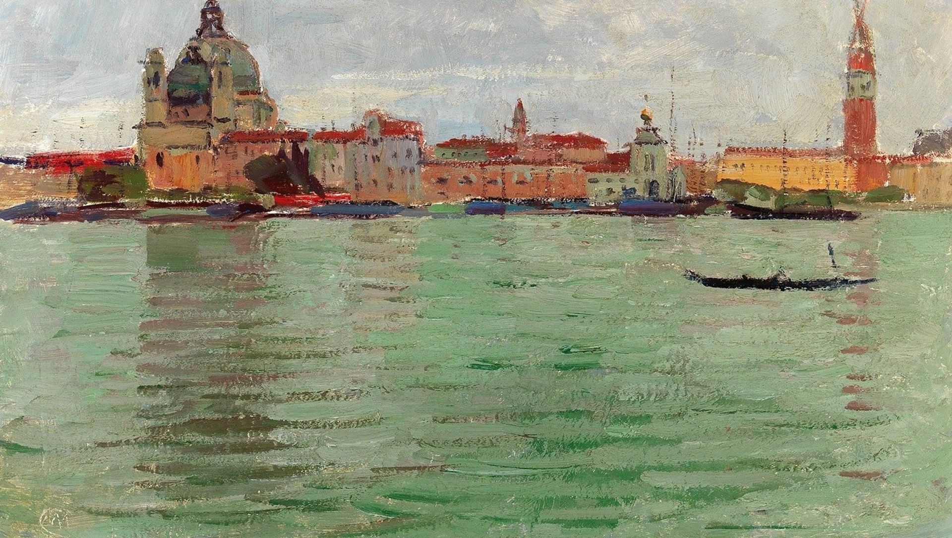 Venice, Santa Maria della Salute and Campanile di San Marco by Carl Moll