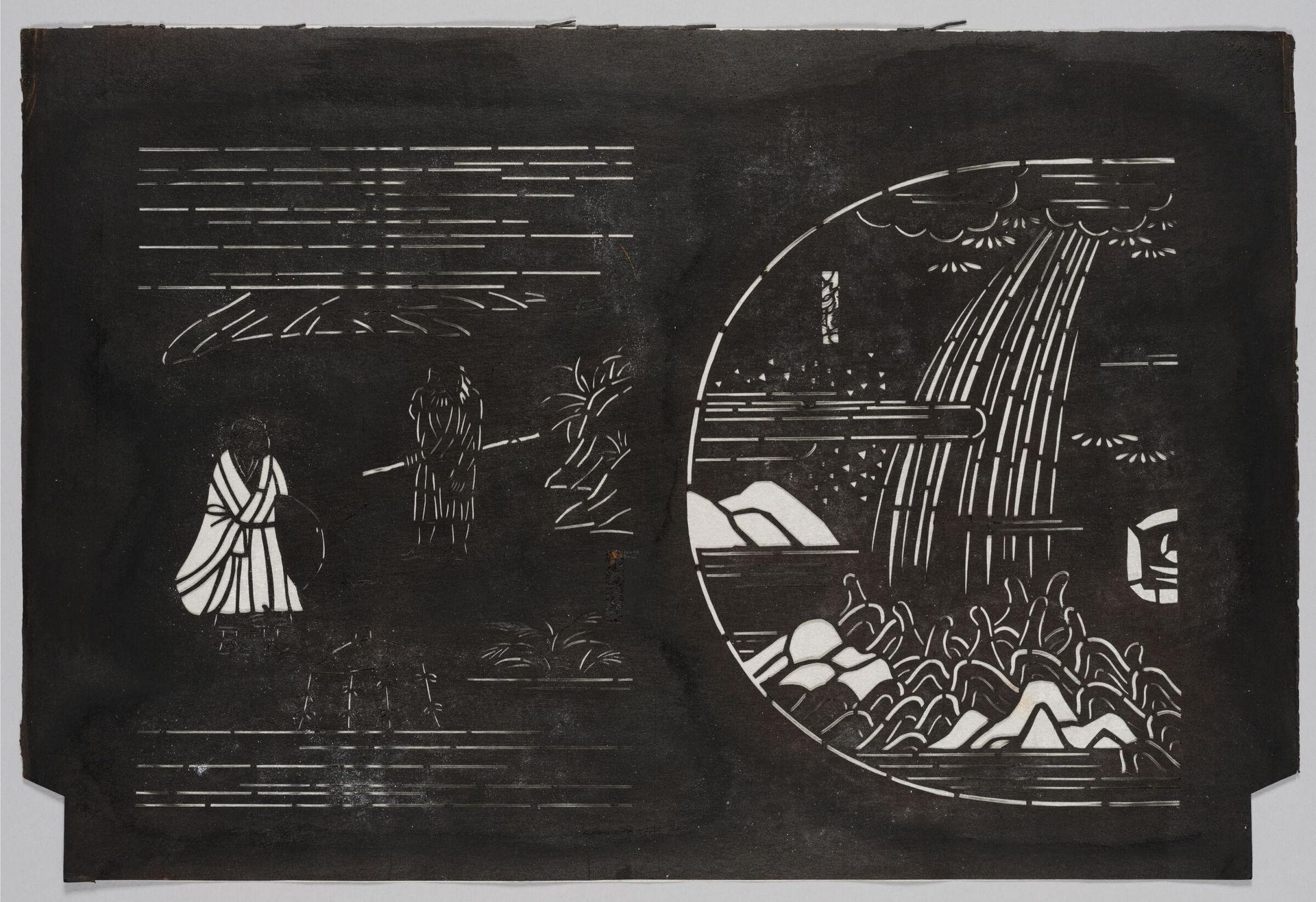 Stencil for Illustrated Don Quixote (Ehon Don KihÅte) by Serizawa Keisuke