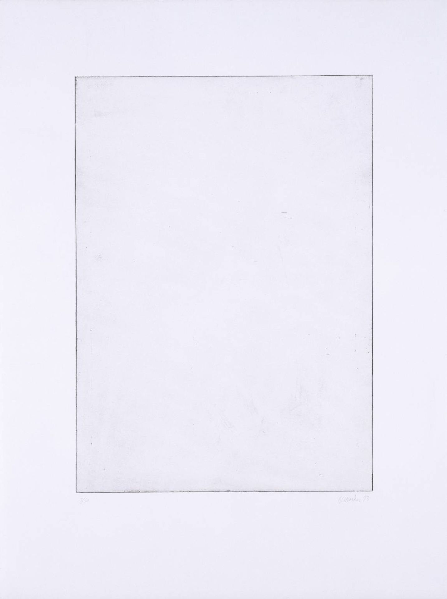Untitled (e) From Five Plates by Brice Marden