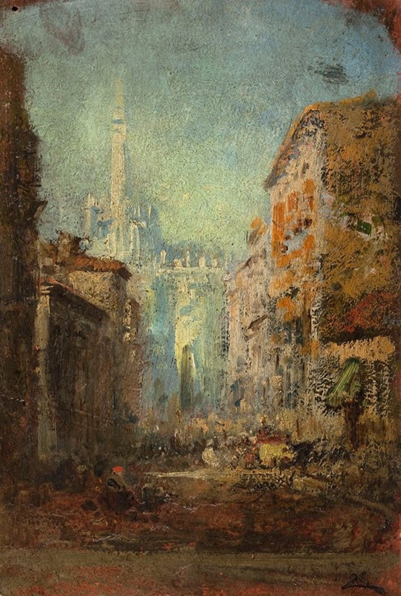 Le Dôme de Milan by Félix Ziem
