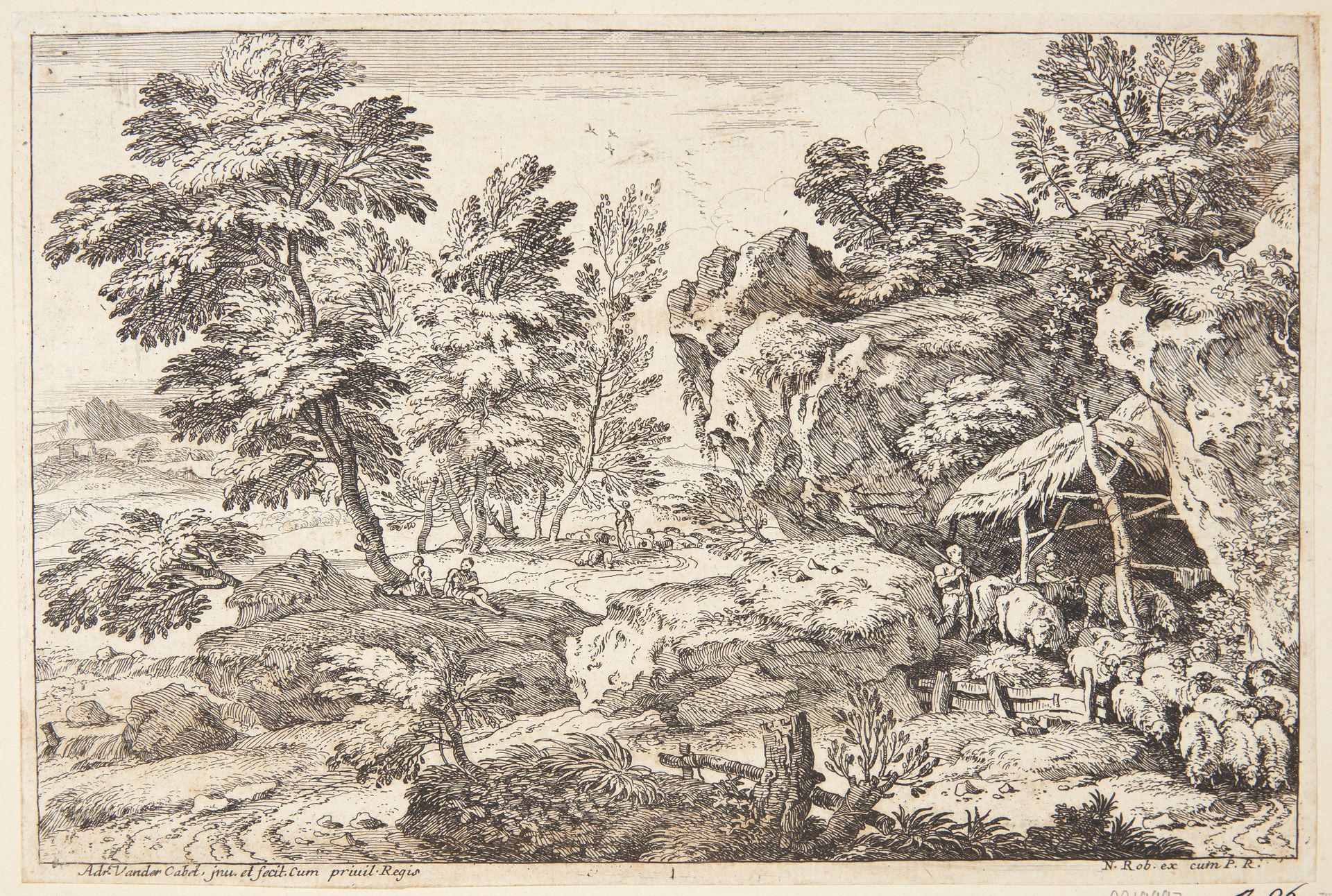 Hyrder med får og køer by Adriaen van der Kabel