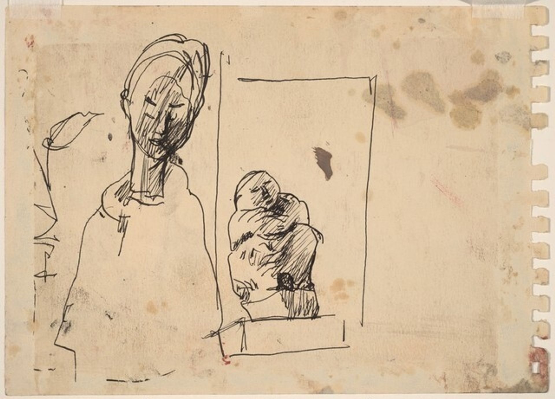 (Untitled) [verso] by Mark Rothko