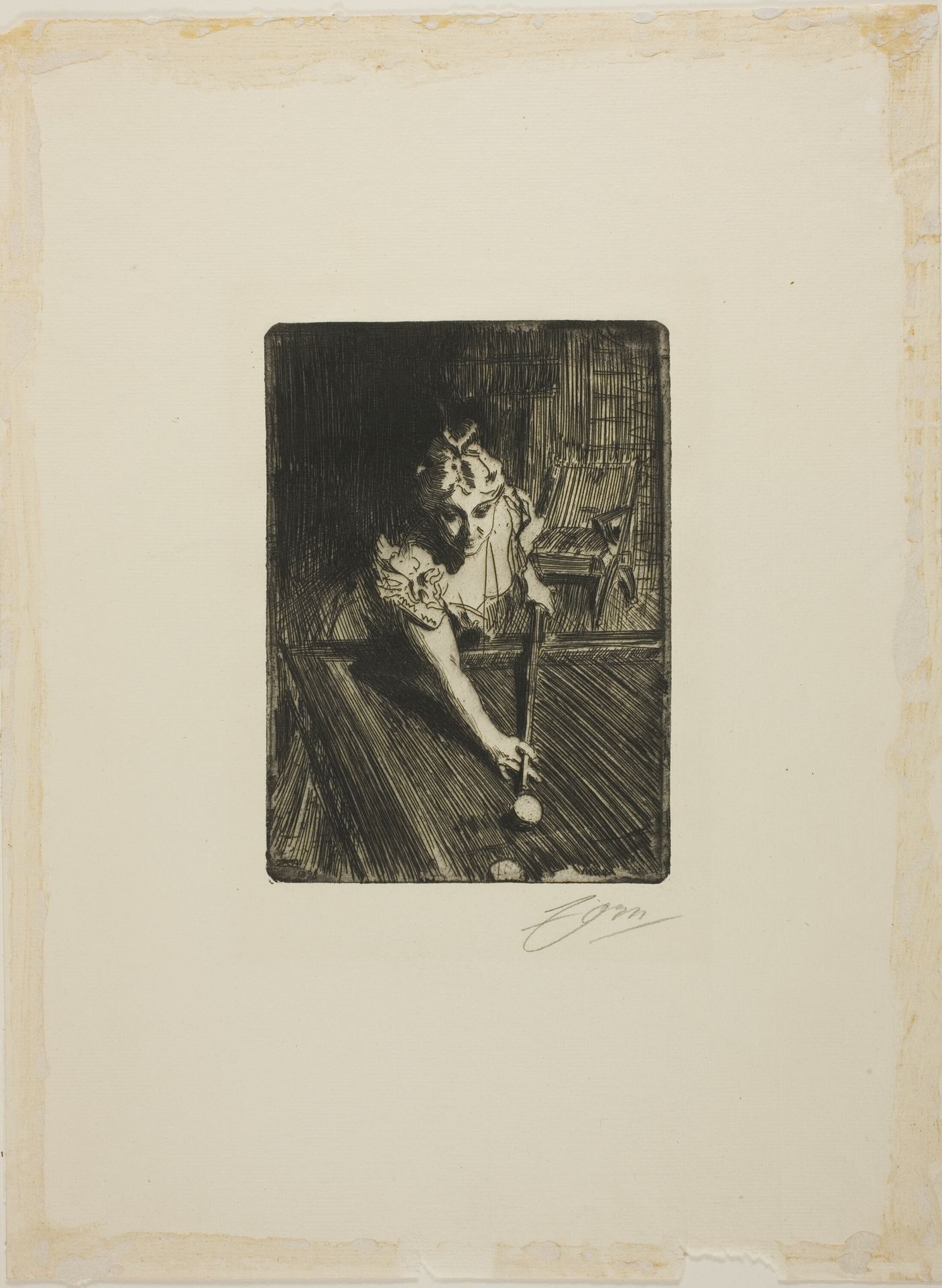 Billiards by Anders Zorn