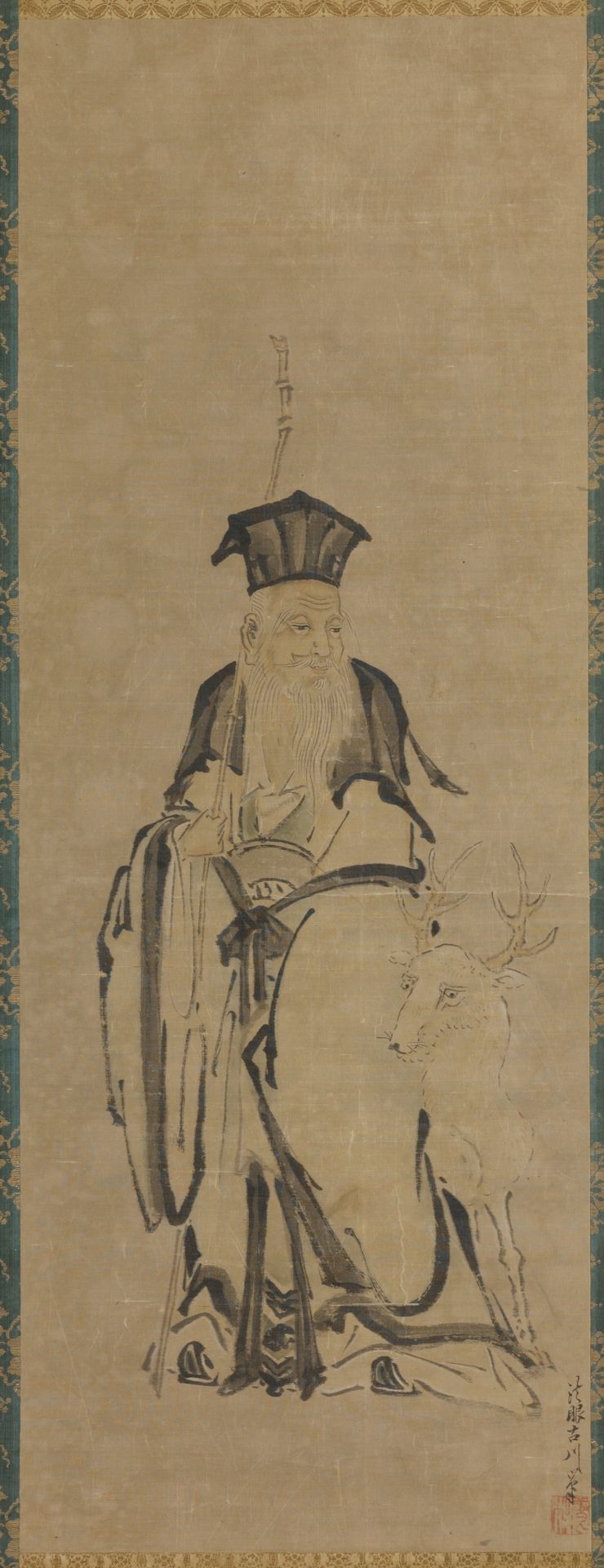 God of Longevity (Jurōjin) by Kano Tsunenobu