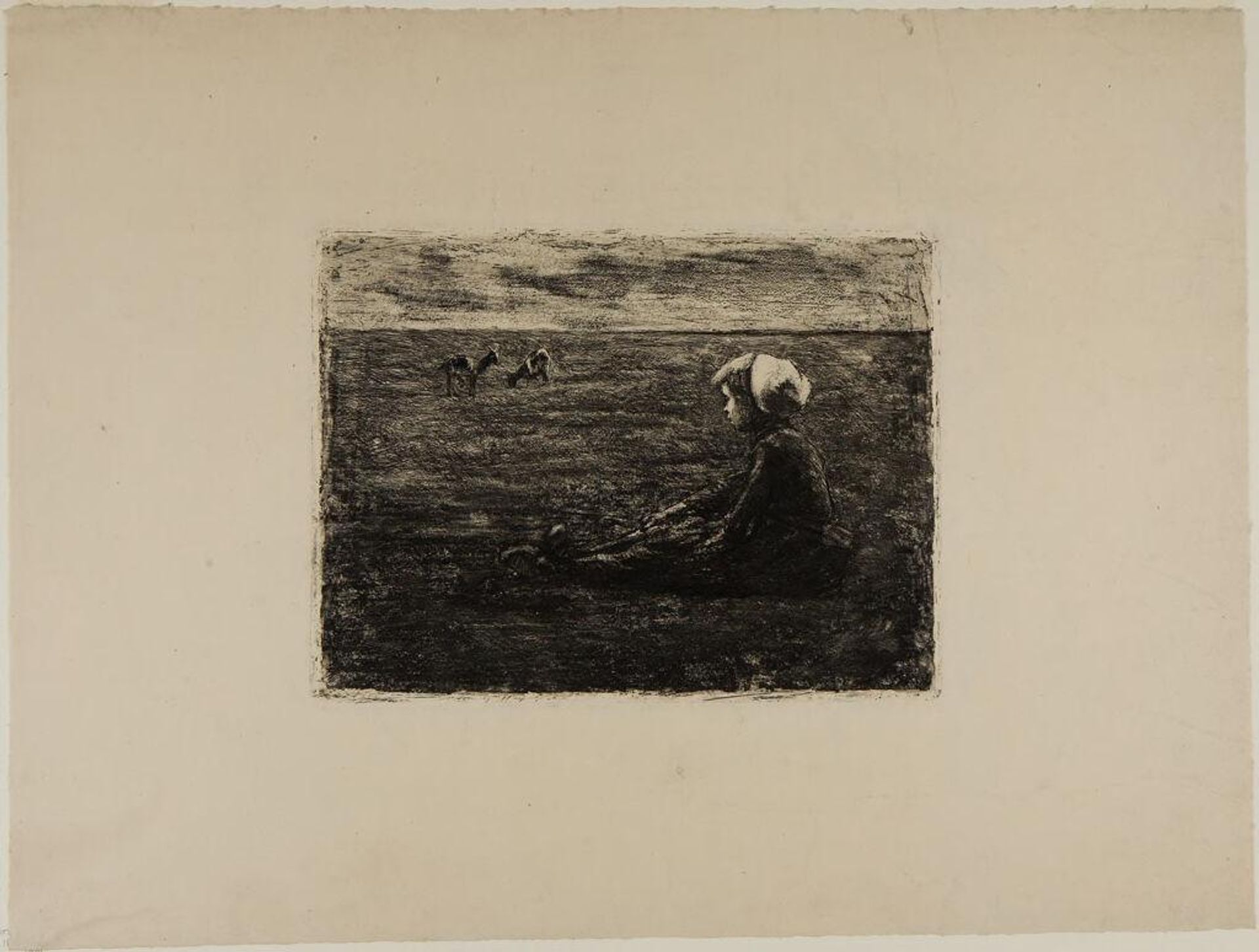 Ziegenhirten by Max Liebermann