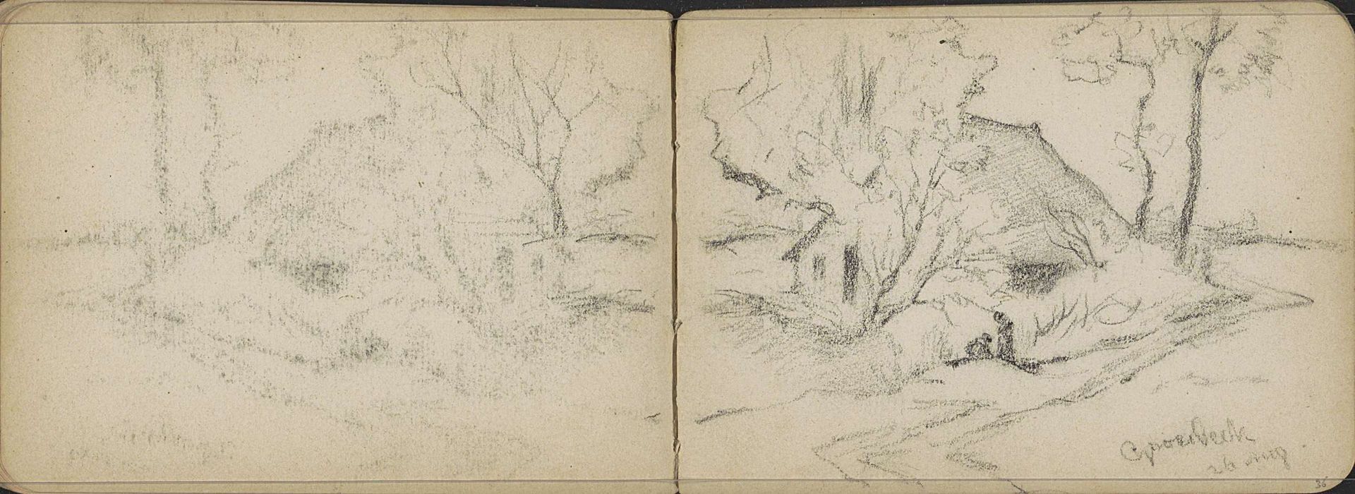 Boerderij te Groesbeek by Willem Cornelis Rip