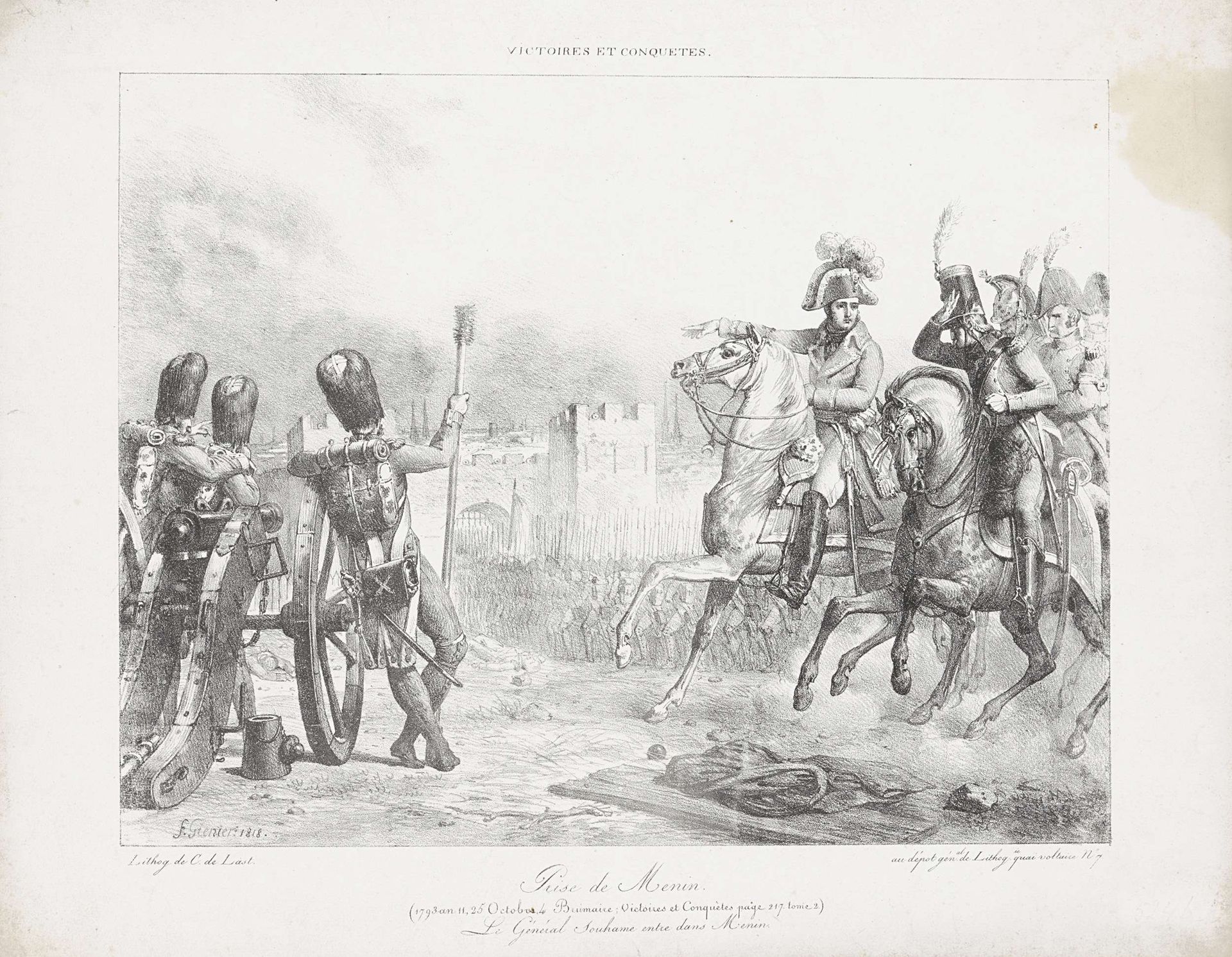 Inname van Menin, 1793 by François Grenier
