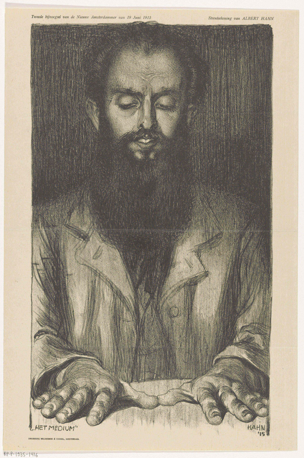 Het medium by Albert (I) Hahn