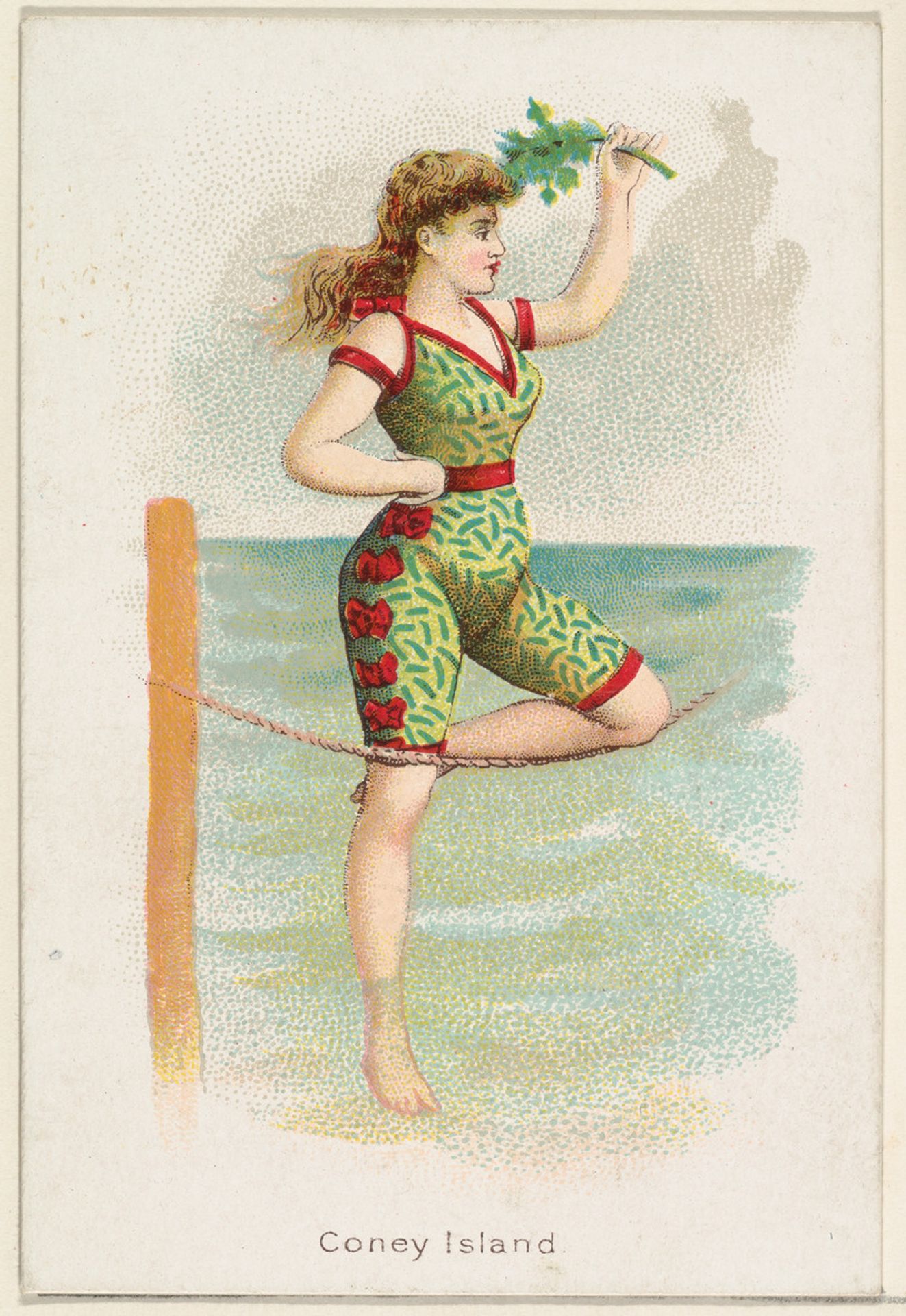 Coney Island, from the Beautiful Bathers series (N192) issued by Wm. S. Kimball & Co. by William S. Kimball & Company