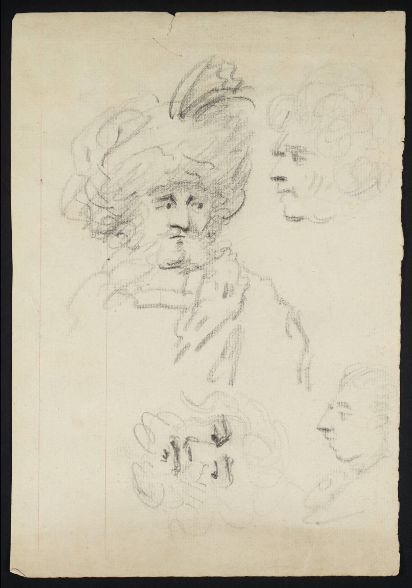[title not known] Verso: Sketch by Sir George Howland Beaumont
