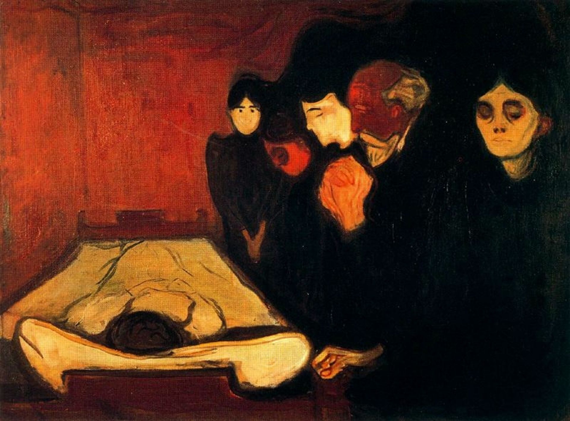 By the Deathbed (Fever) by Edvard Munch