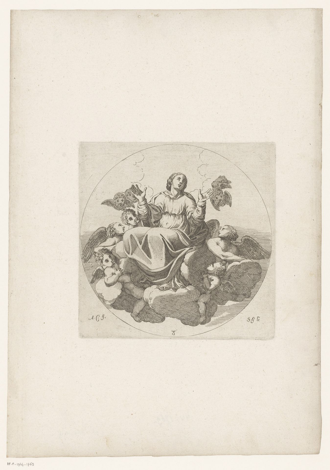Hemelvaart van Maria by Simon (II) Guillain