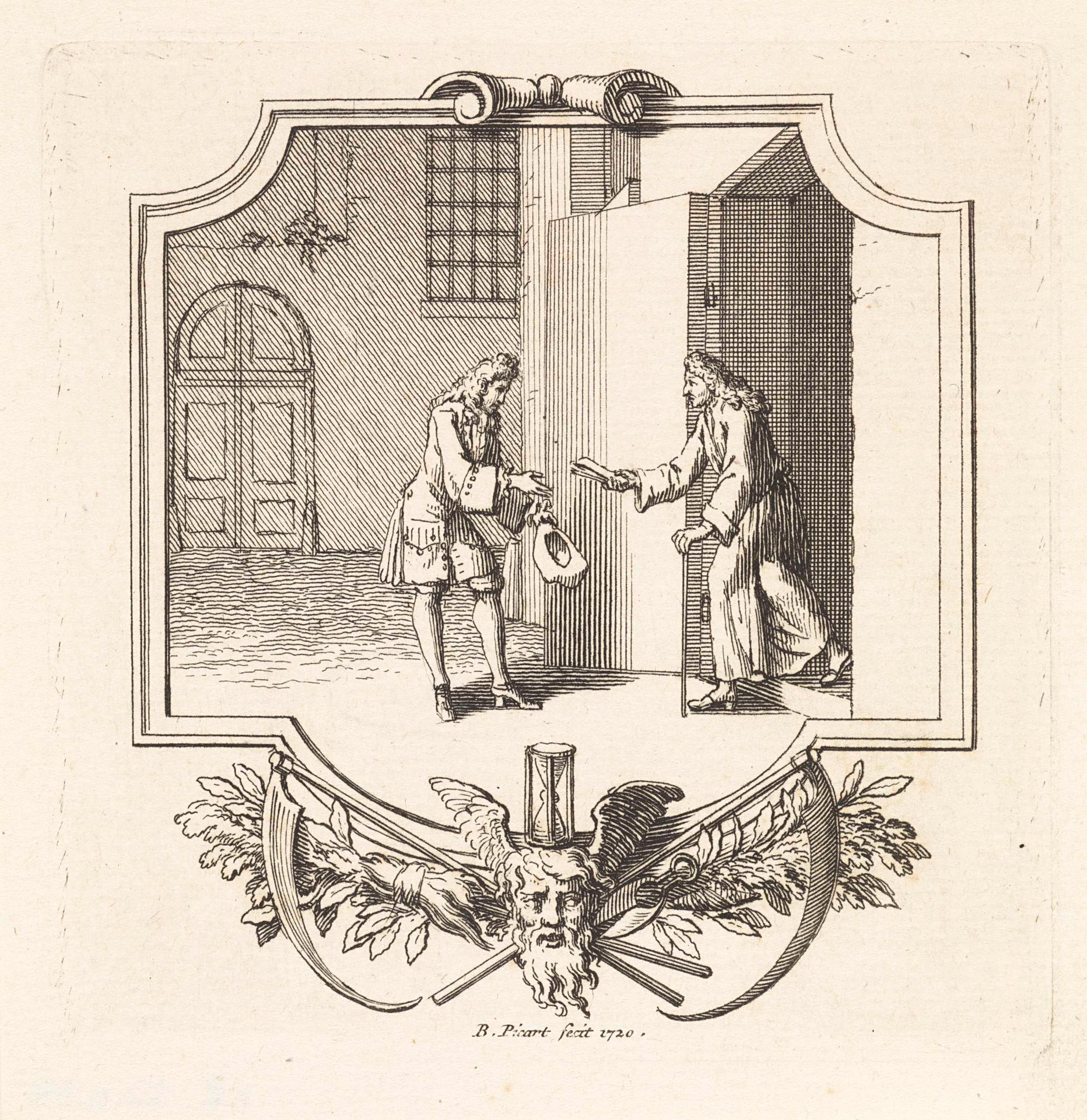 Overhandigen van een brief by Bernard Picart