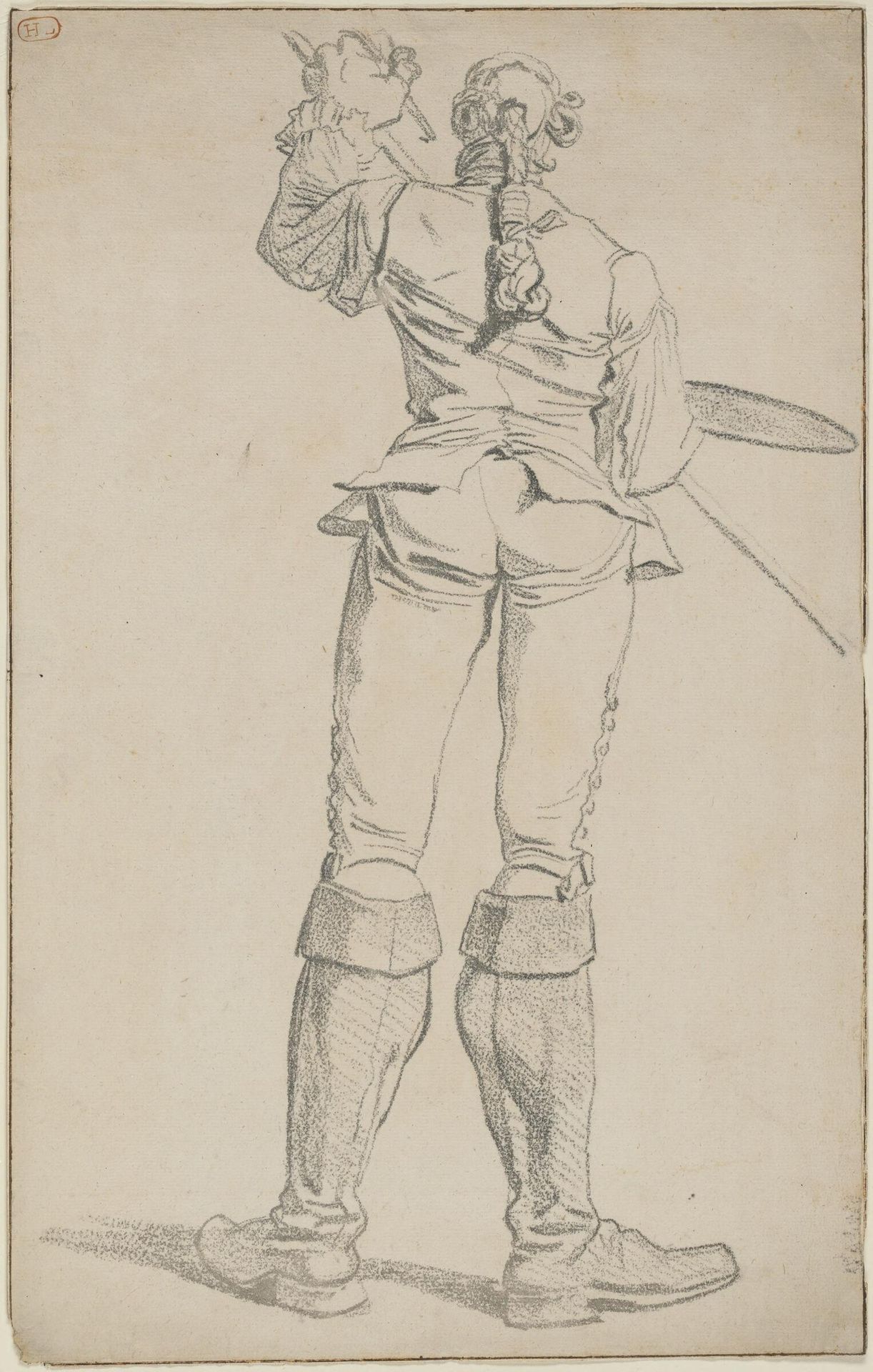 Caricature of the Painter Anicet Charles Gabriel Lemonnier by François André Vincent