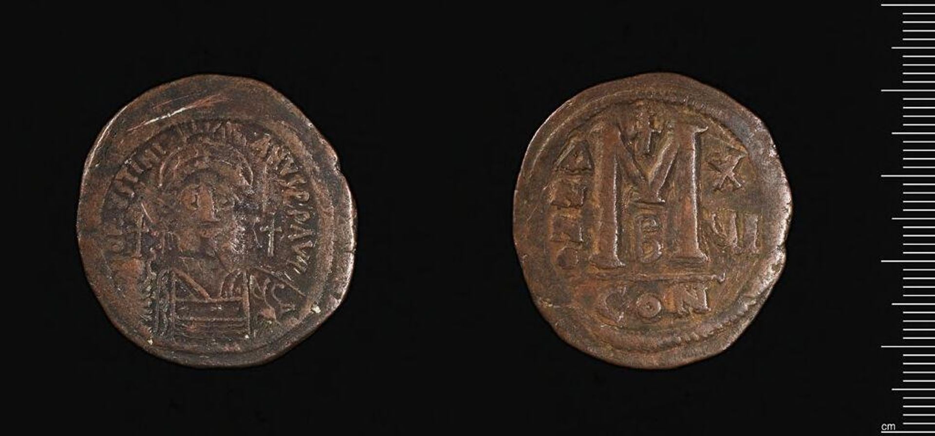 Coin of Justinian I by Justinian I