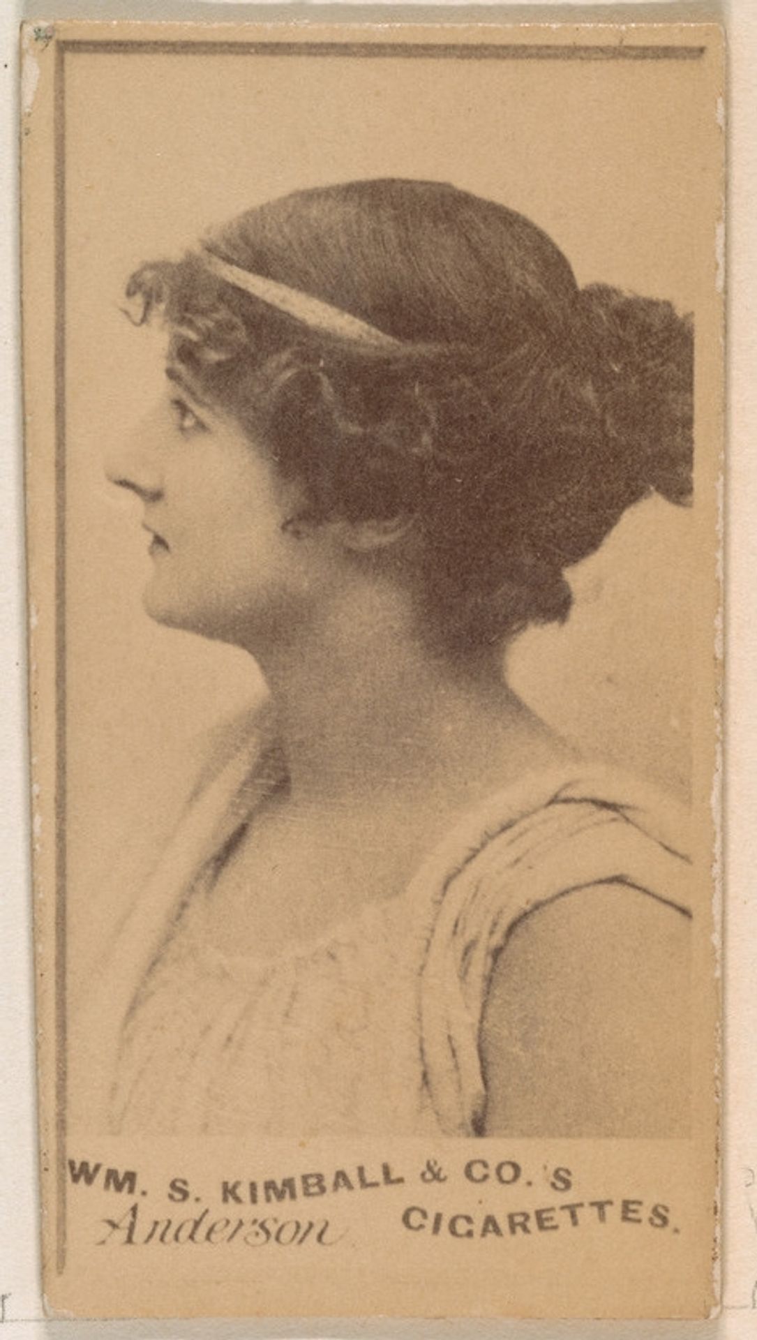 Miss Anderson, from the Actresses series (N203) issued by Wm. S. Kimball & Co. by William S. Kimball & Company