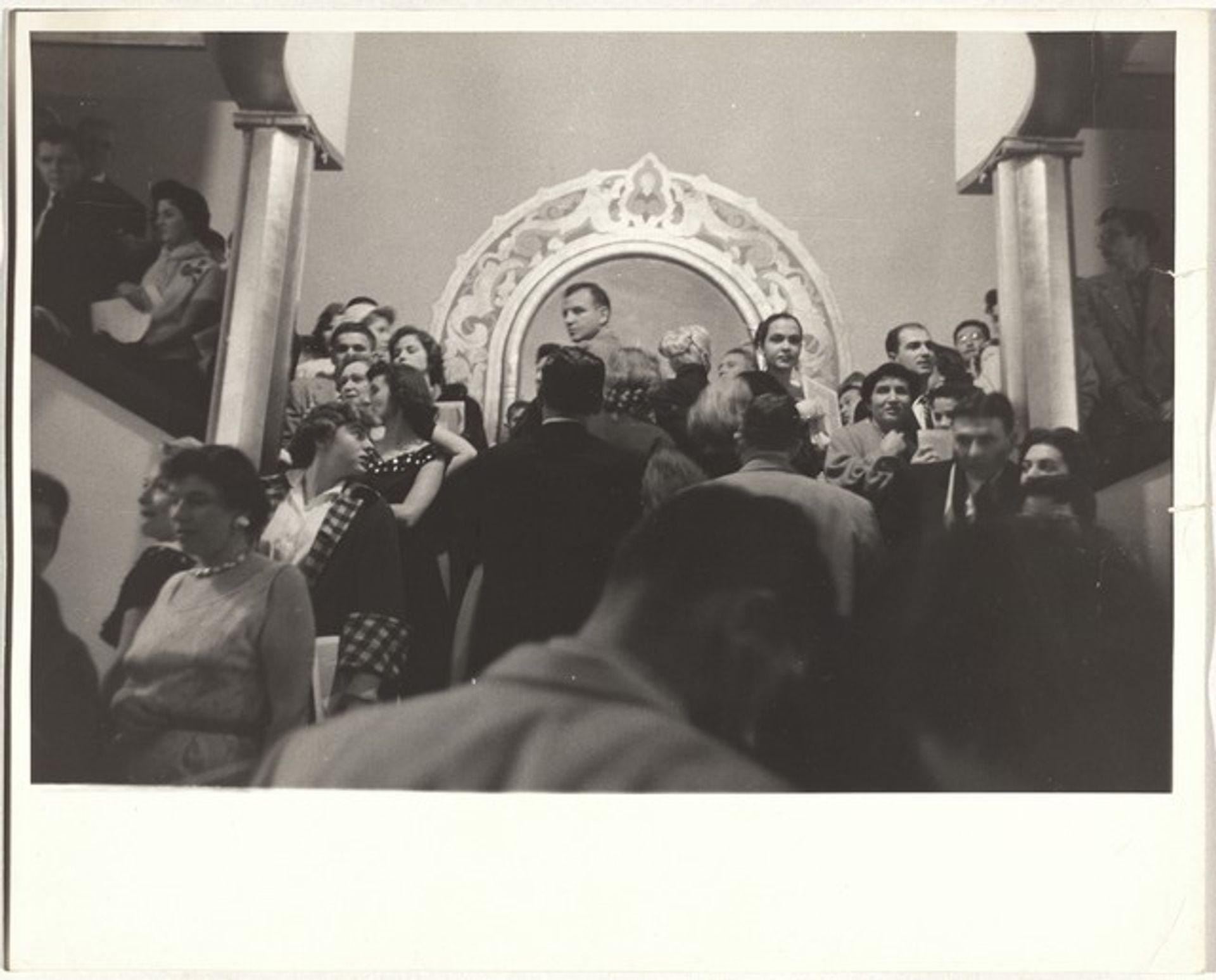 Theater lobby, "Man with the Golden Arm" premiere--Hollywood by Robert Frank