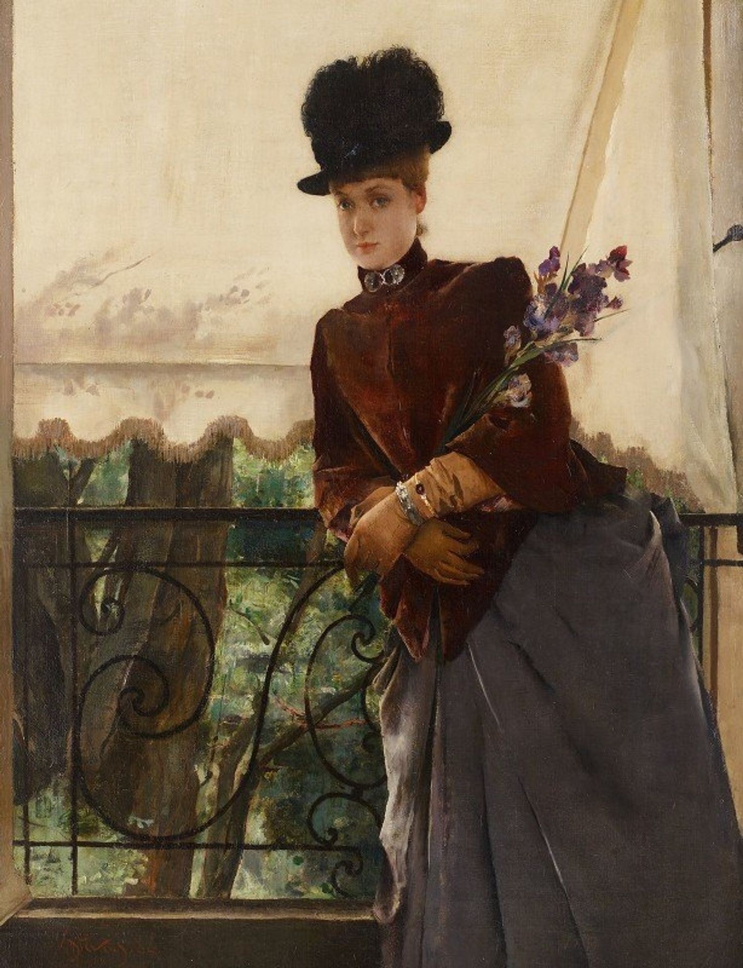 Portrait of Mademoiselle Dubois by Alfred Stevens