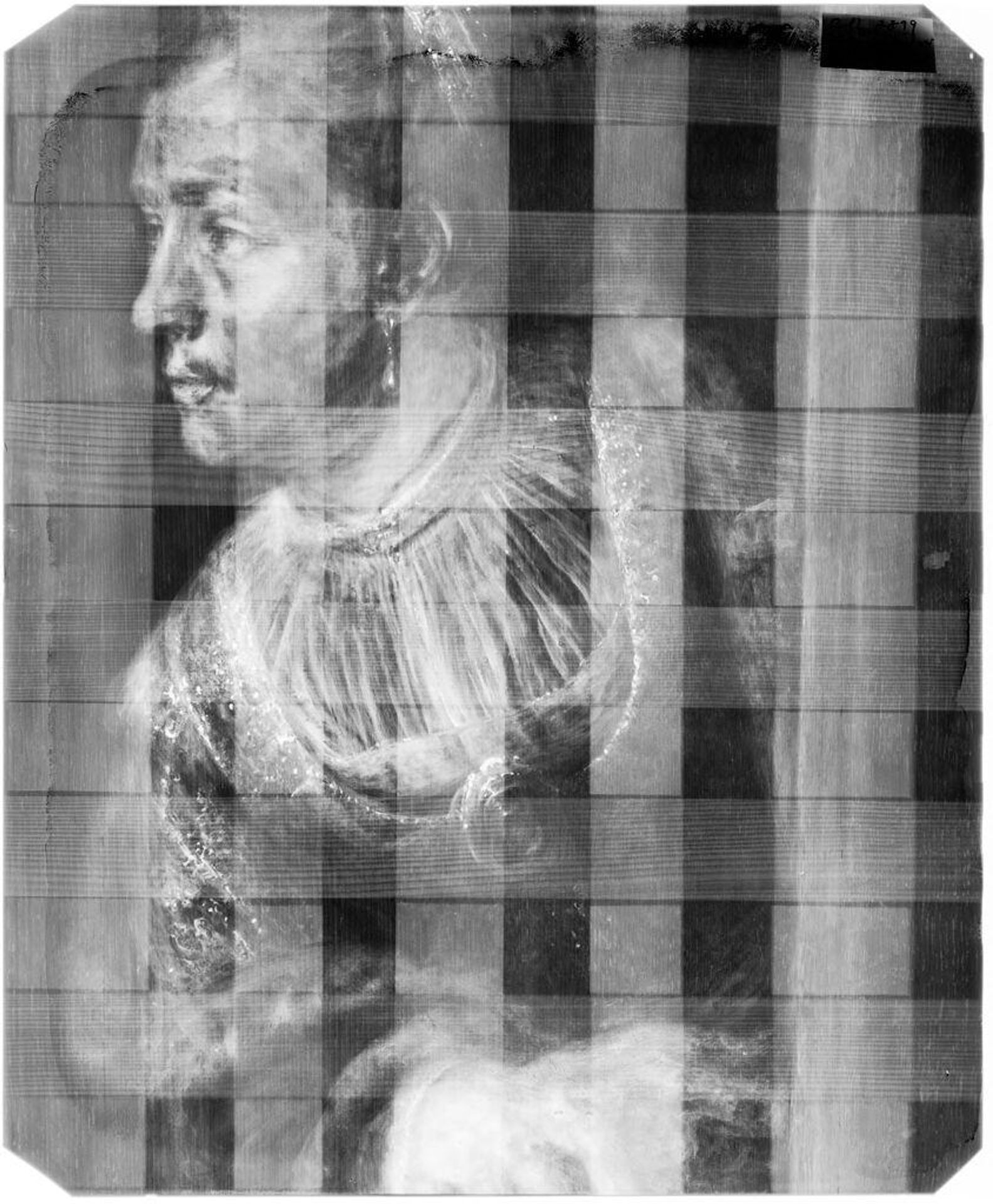 X-radiograph(s) of "Saskia at a Window" by Artist of original: Ferdinand Bol