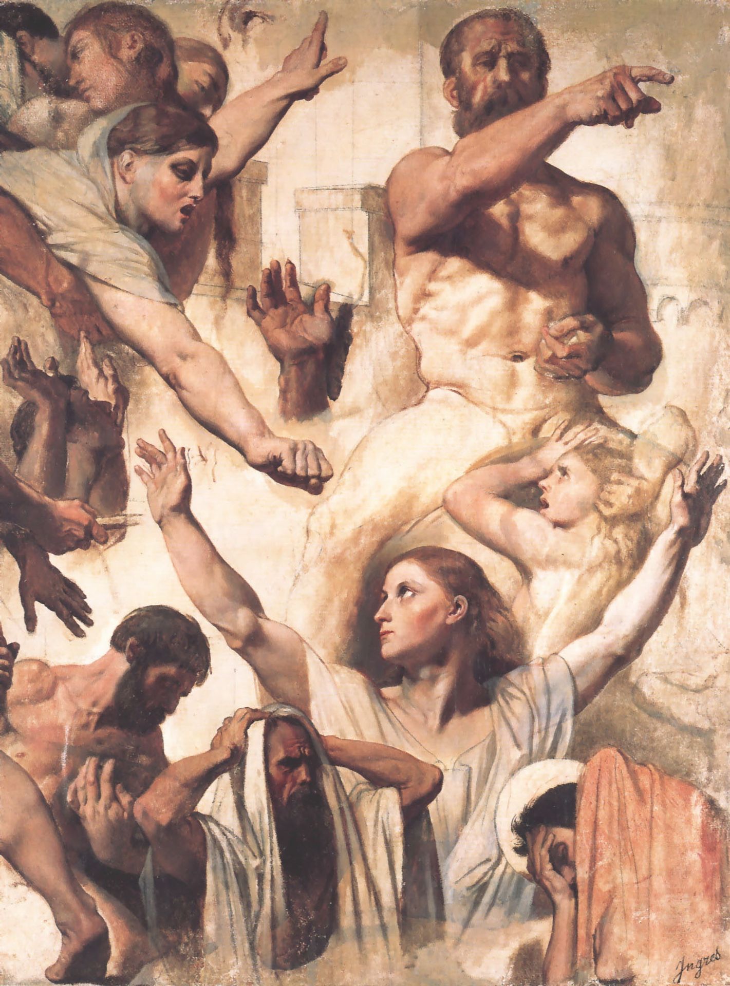 Study for The Martyrdom of St. Symphorien by Jean Auguste Dominique Ingres